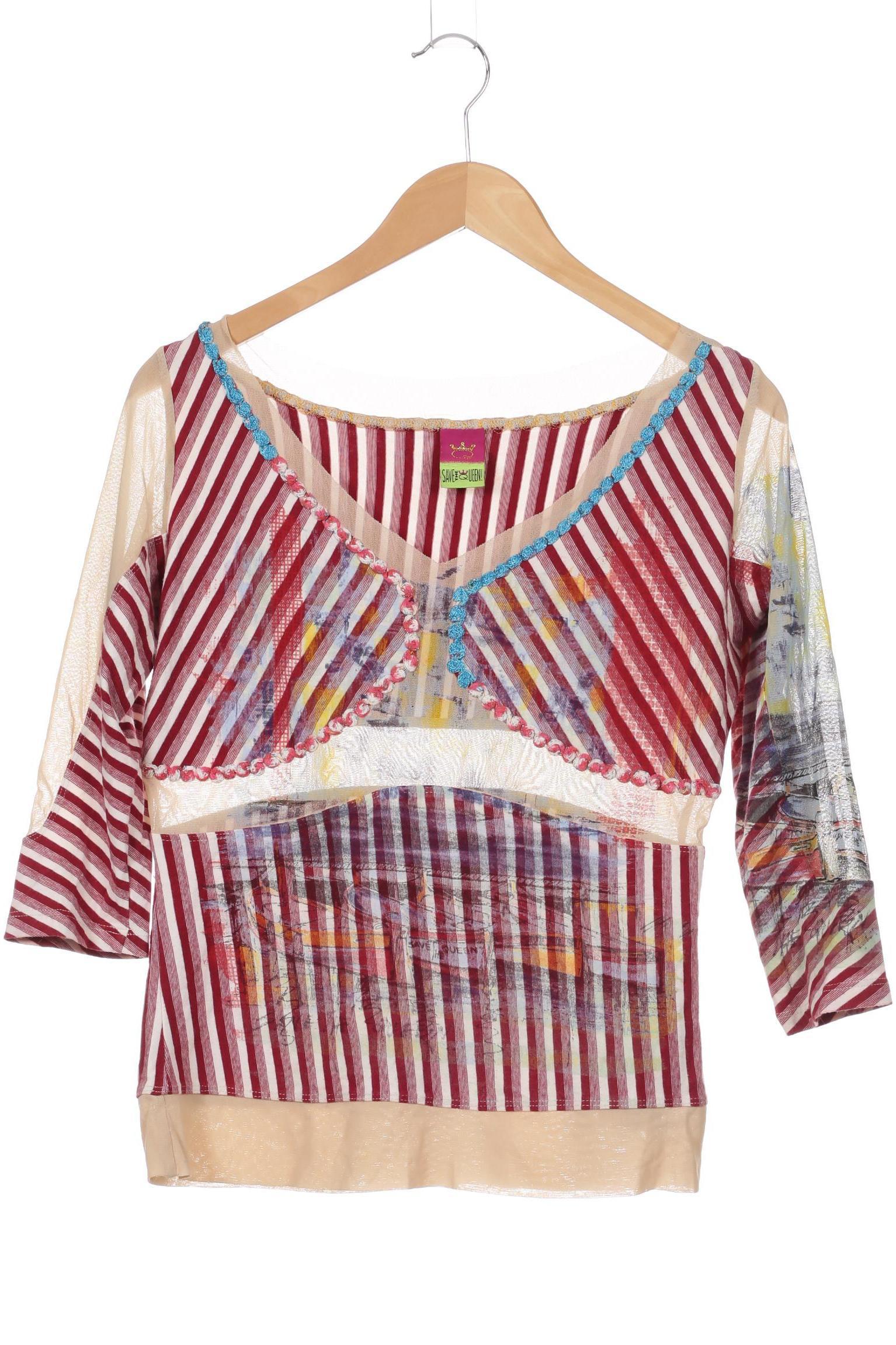 

Save THE Queen! Damen Langarmshirt, rot, Gr.