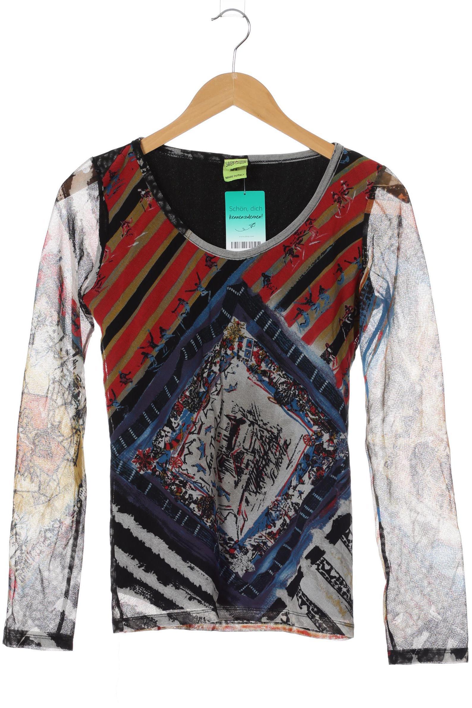 

Save THE Queen! Damen Langarmshirt, grau, Gr.