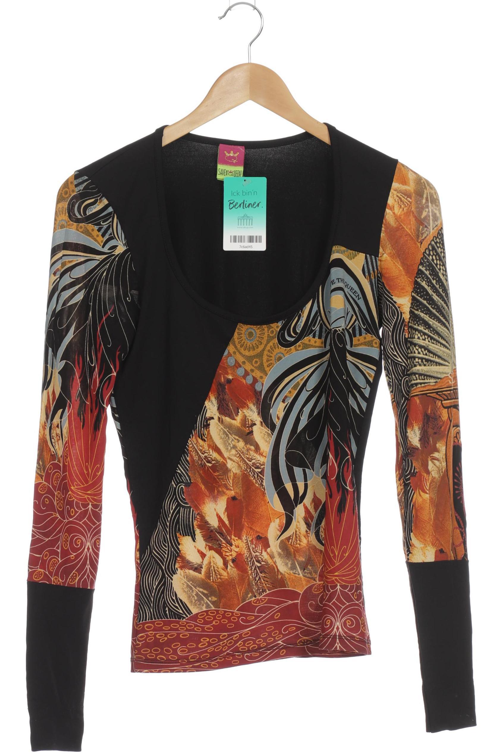 

Save THE Queen! Damen Langarmshirt, schwarz, Gr.