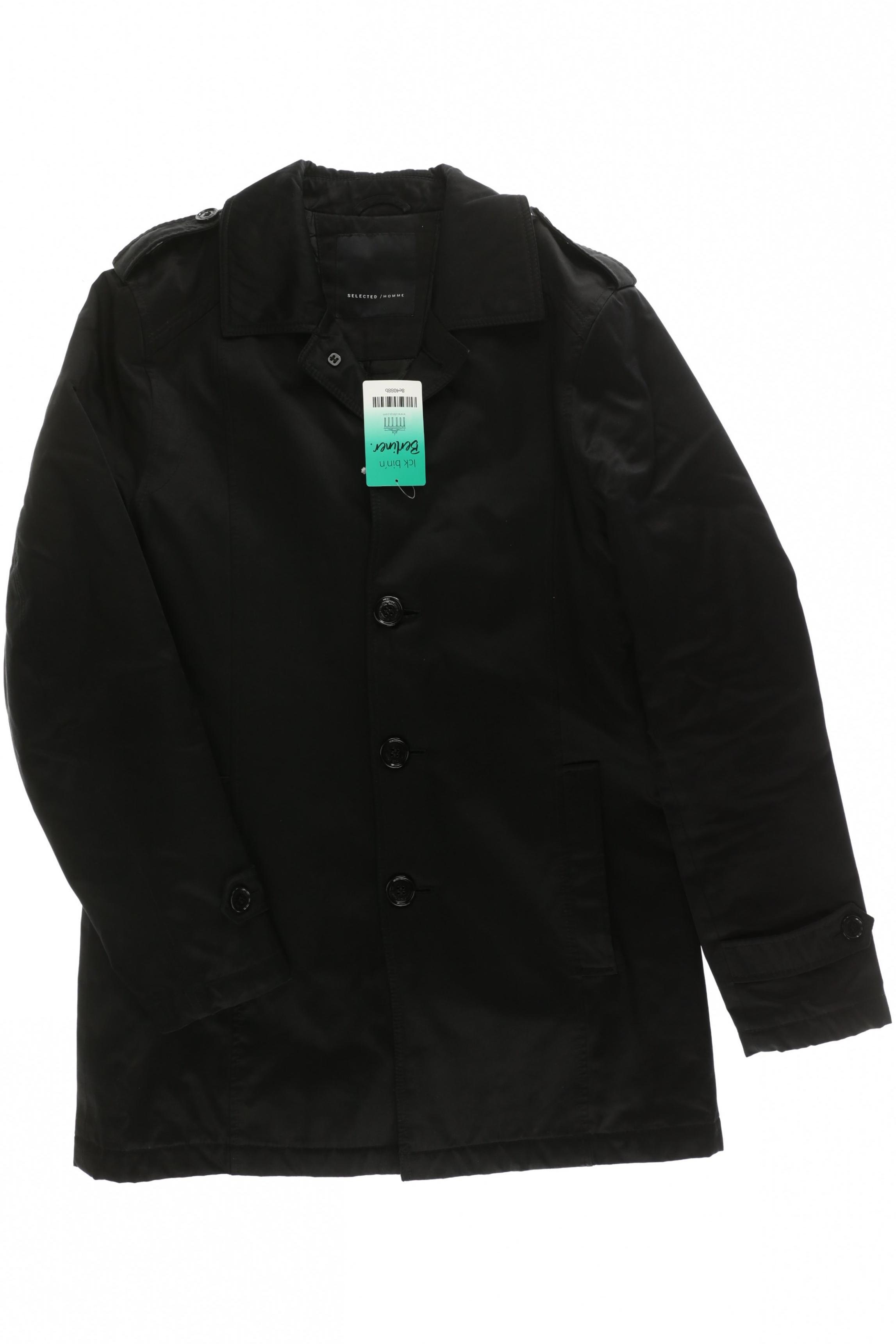 

Selected Herren Mantel, schwarz, Gr.