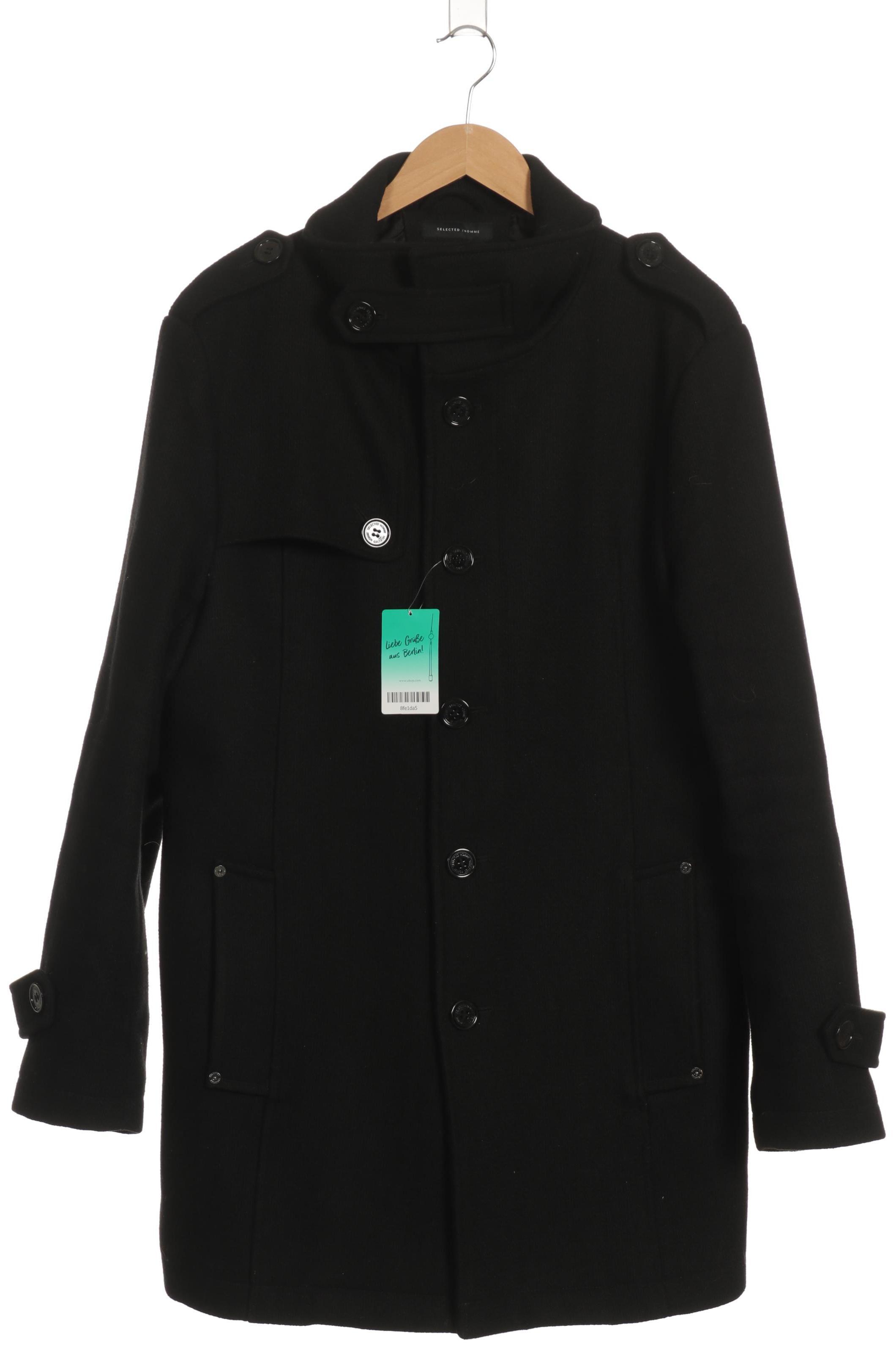 

Selected Herren Mantel, schwarz, Gr.