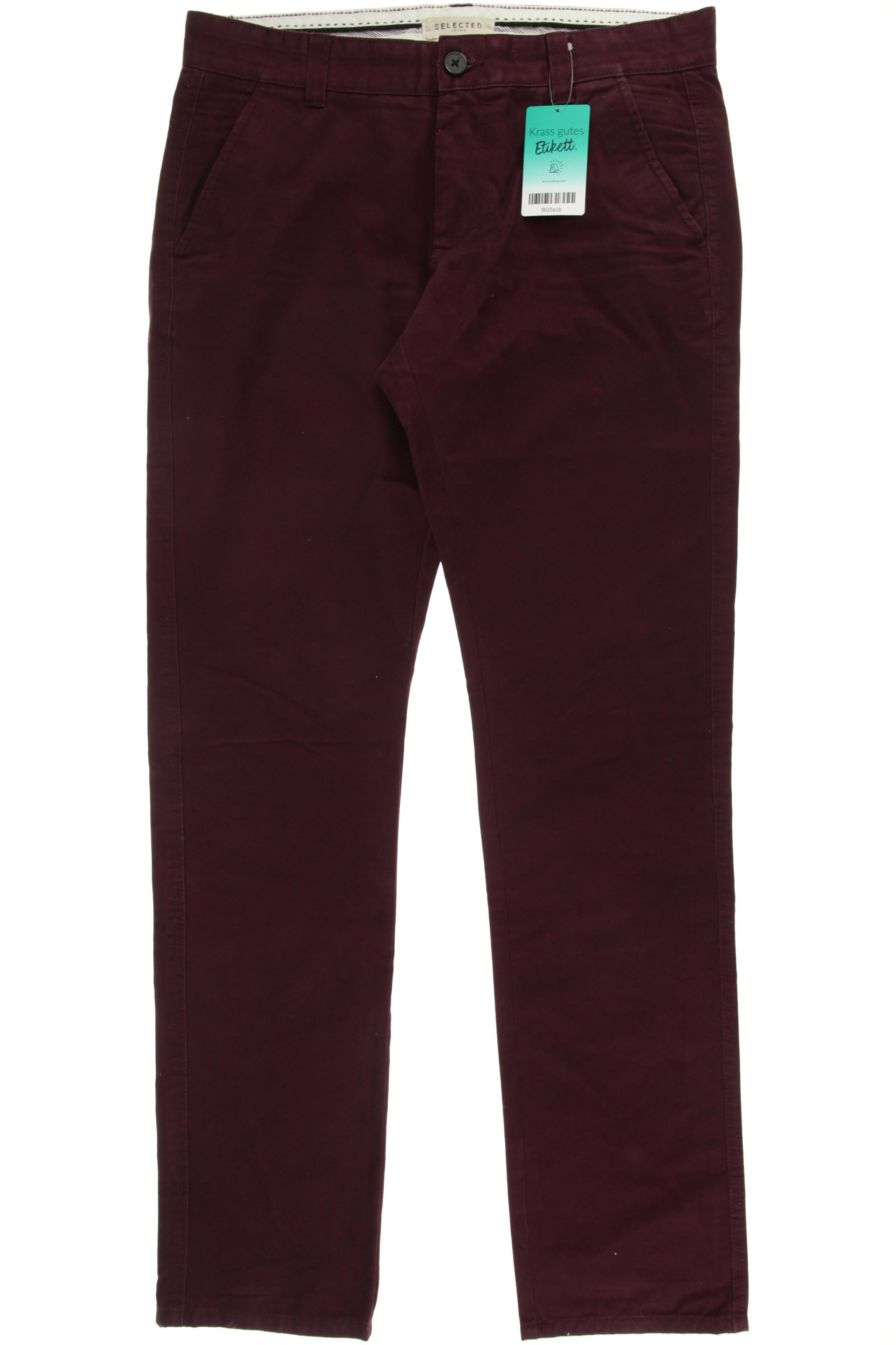 Thumbnail - Selected Herren Stoffhose, rot, Gr. 32