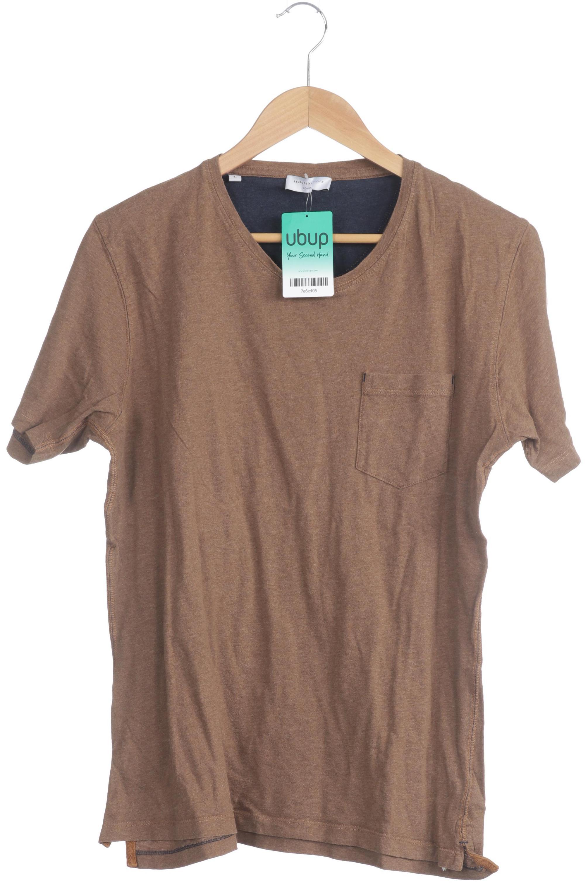 Thumbnail - Selected Herren T-Shirt, braun, Gr.