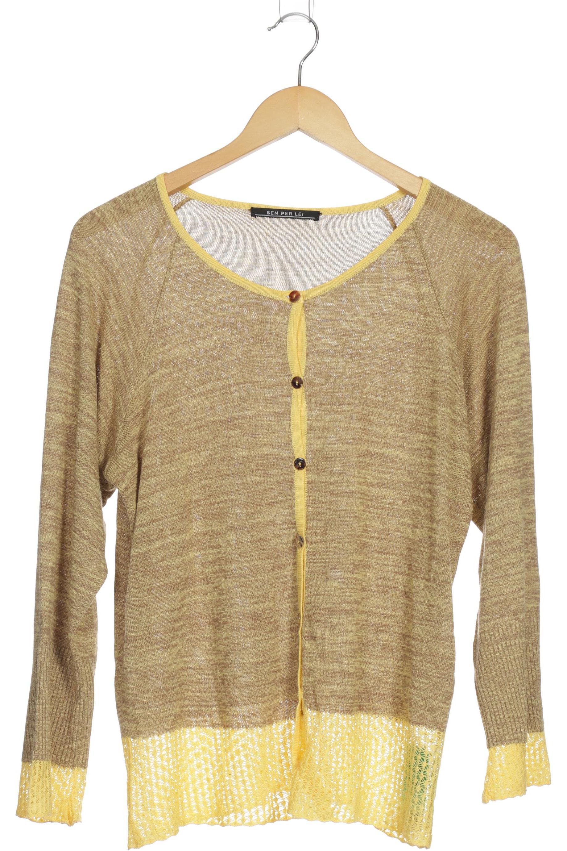 

SEM PER LEI Damen Strickjacke, braun, Gr. 46