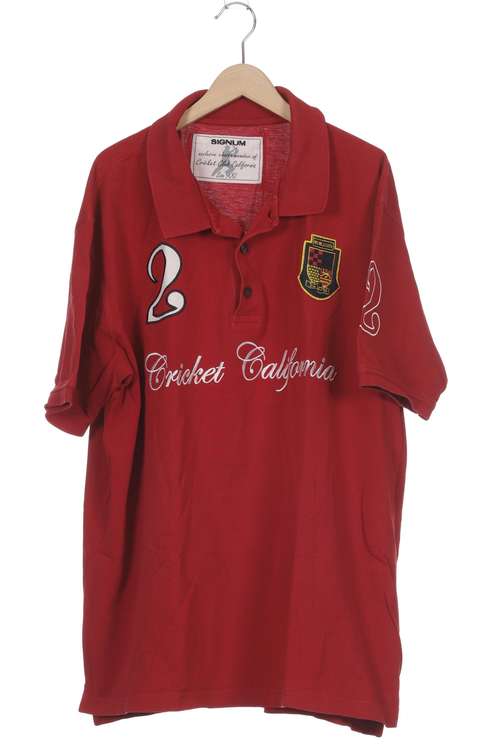 Thumbnail - Signum Herren Poloshirt, rot, Gr.