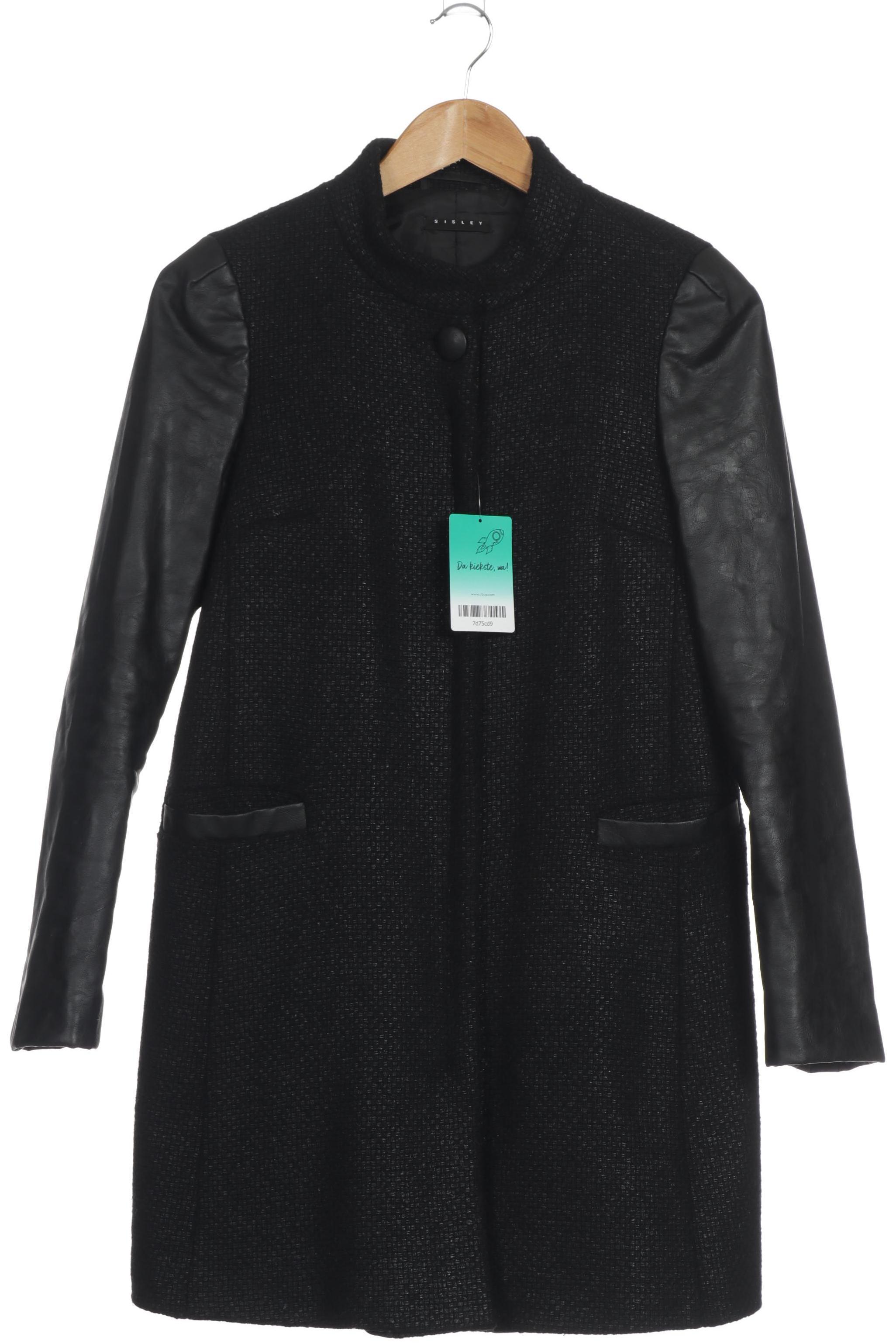 

Sisley Damen Mantel, schwarz, Gr. 38