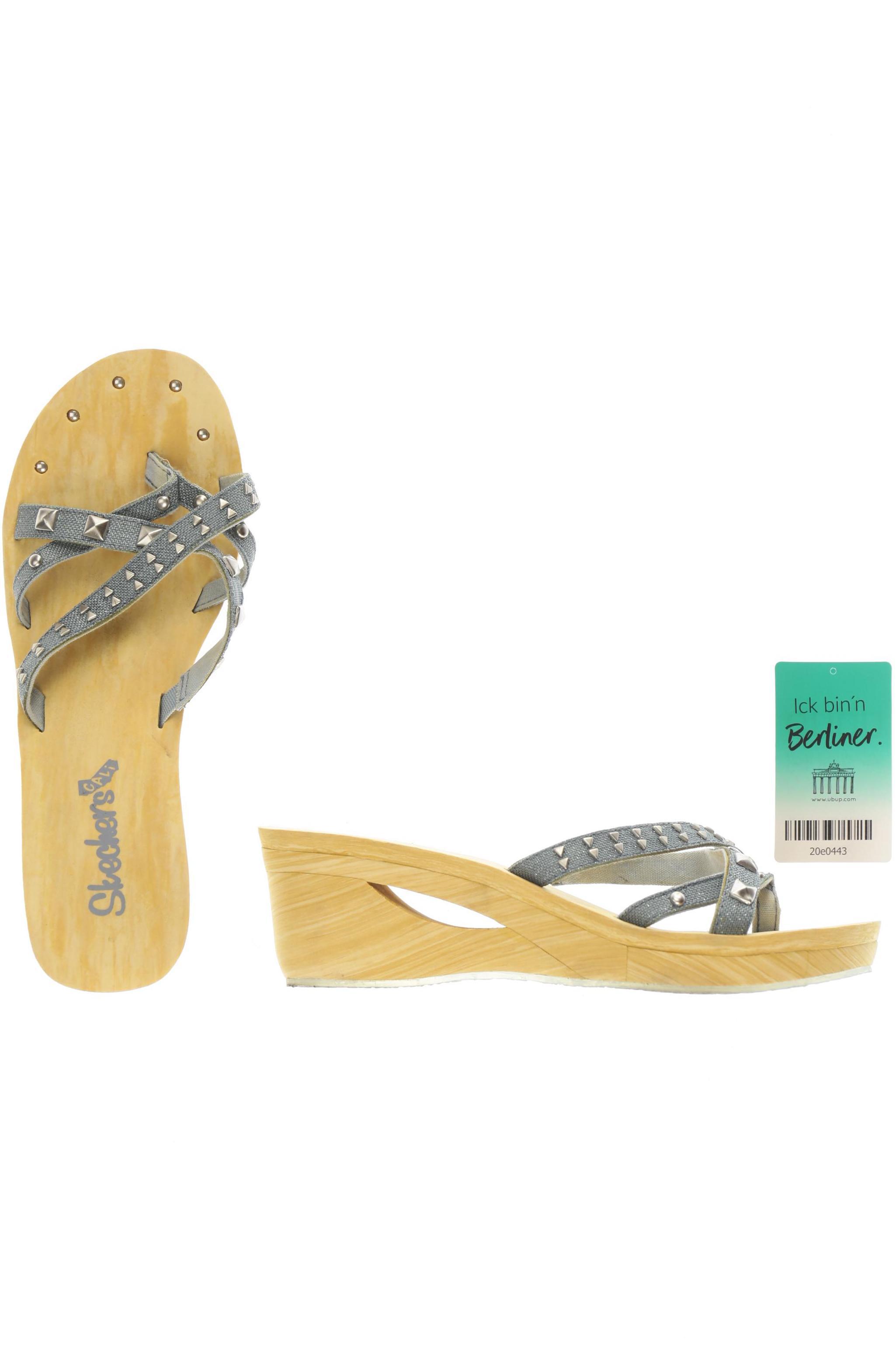 

Skechers Damen Sandale, grau, Gr. 8