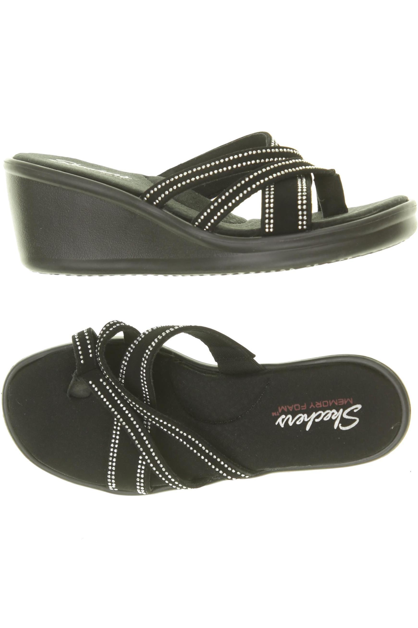 

Skechers Damen Sandale, schwarz, Gr. 38.5