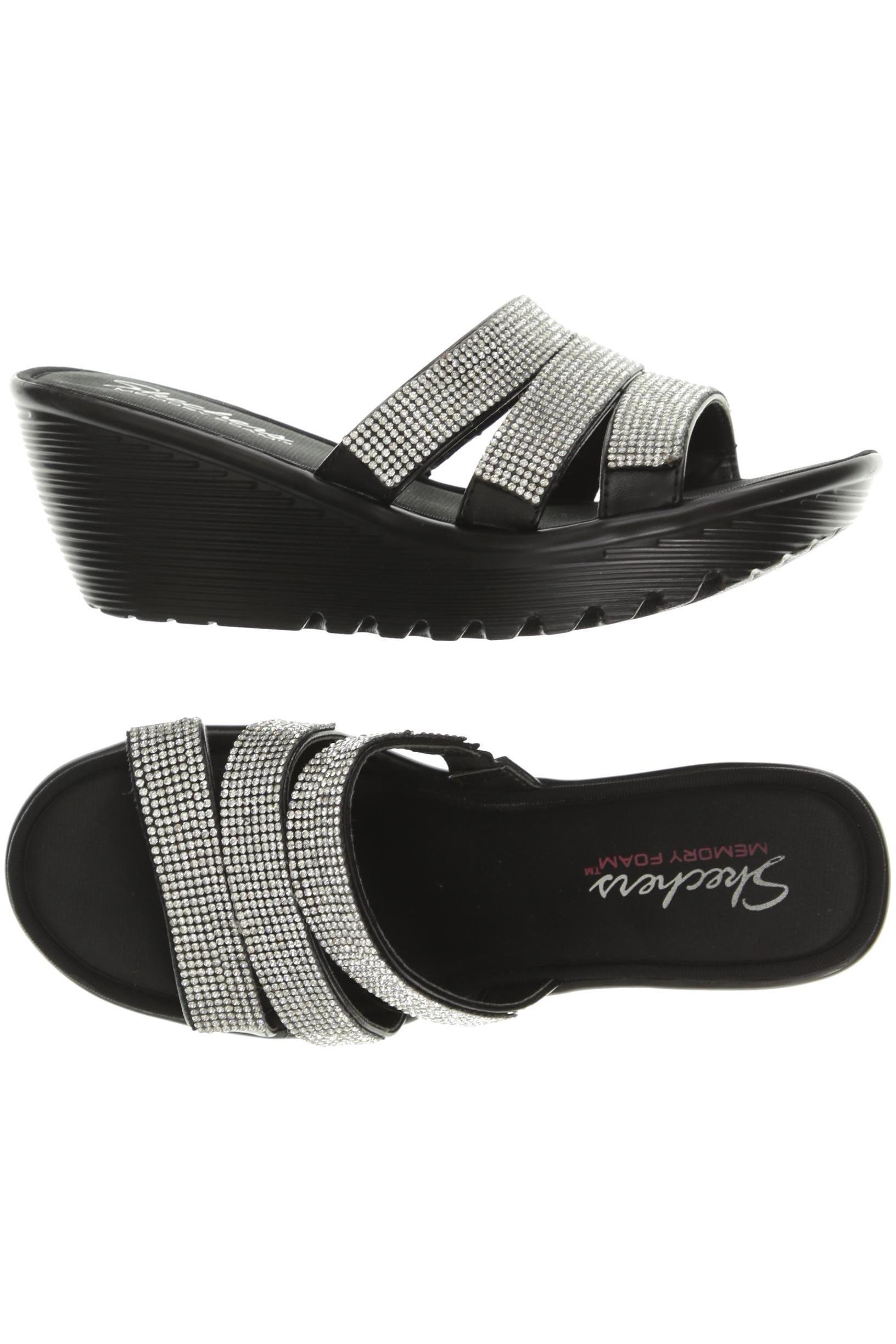 

Skechers Damen Sandale, schwarz, Gr. 6.5