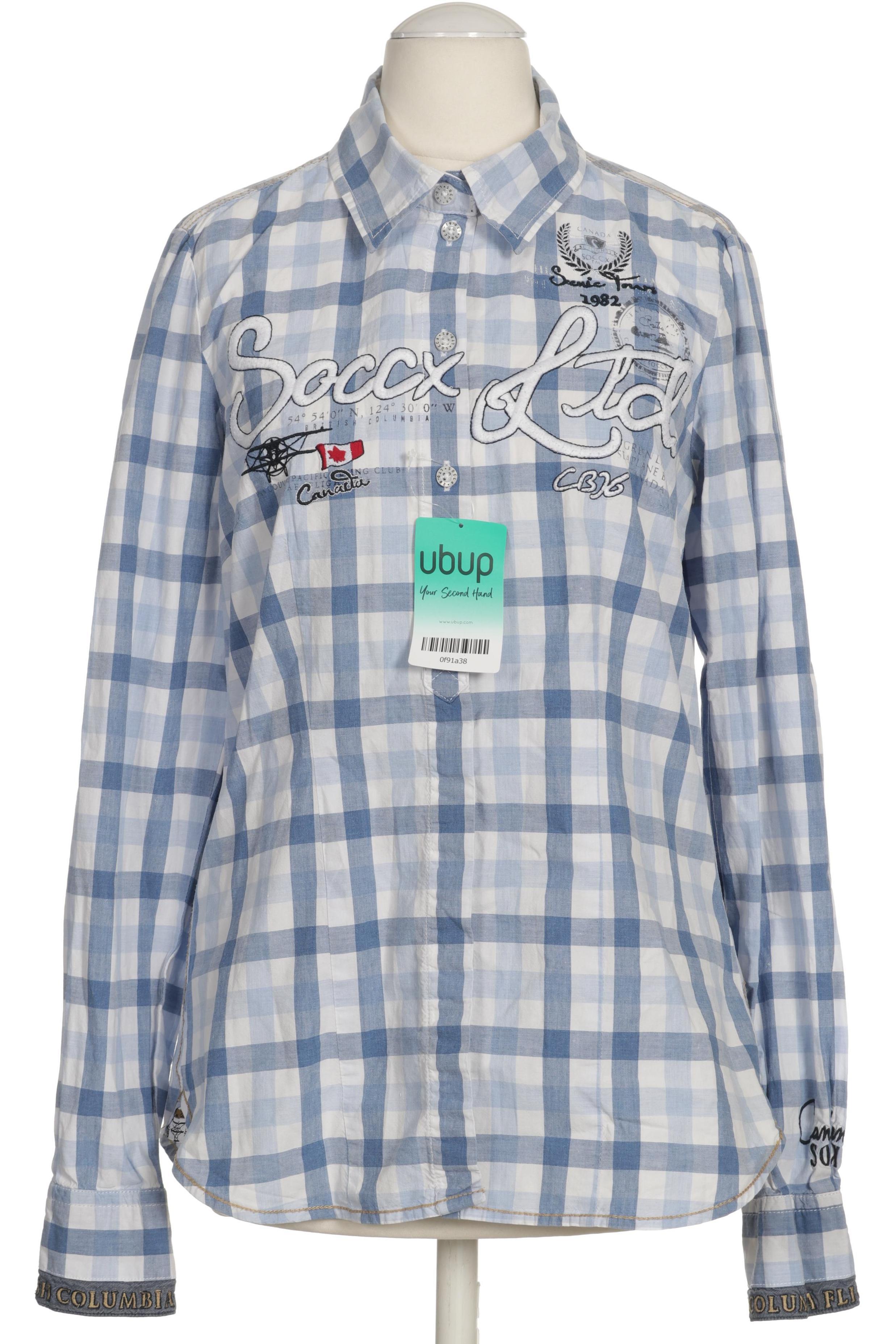 

Soccx Damen Bluse, blau, Gr. 36