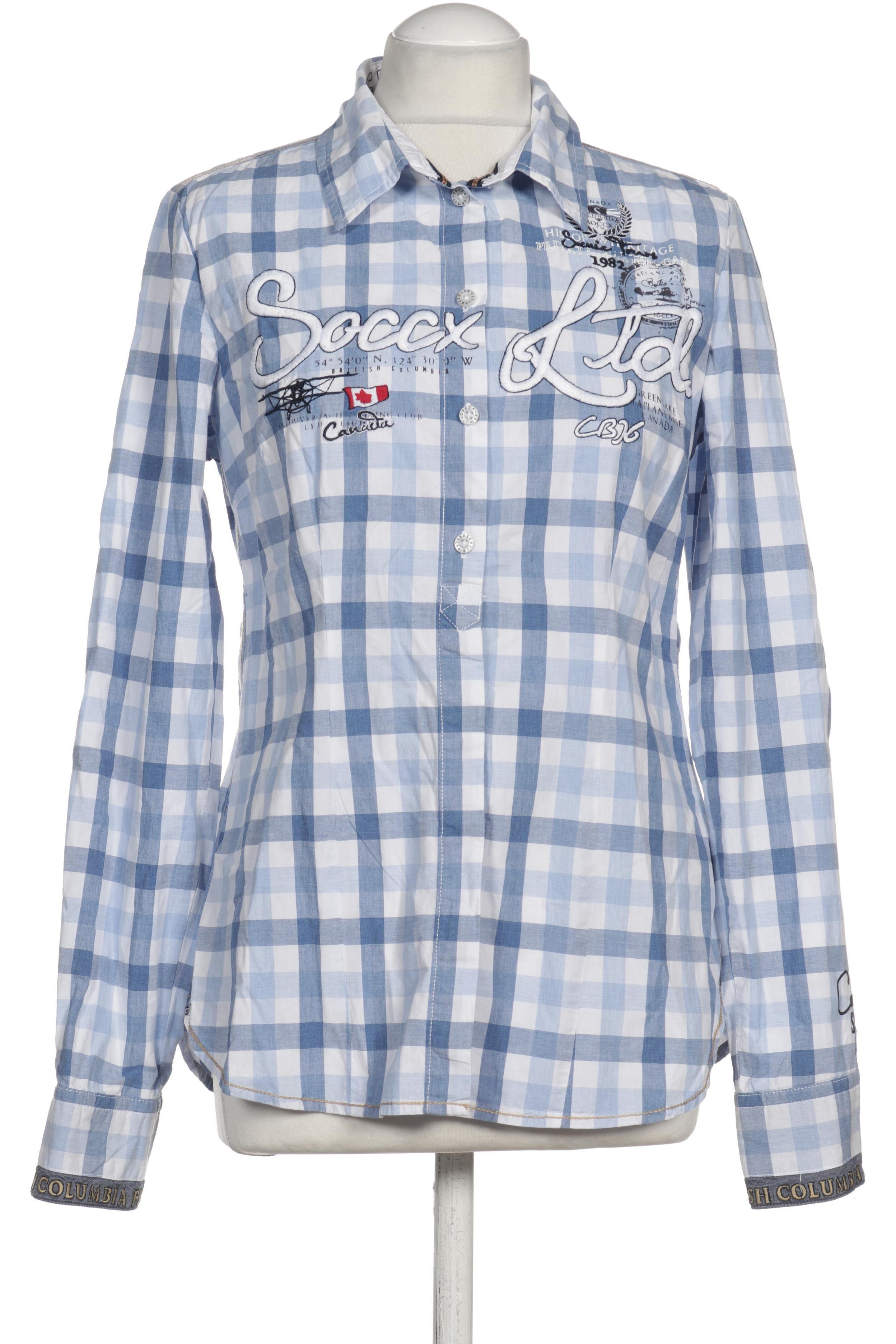 

Soccx Damen Bluse, blau, Gr. 38