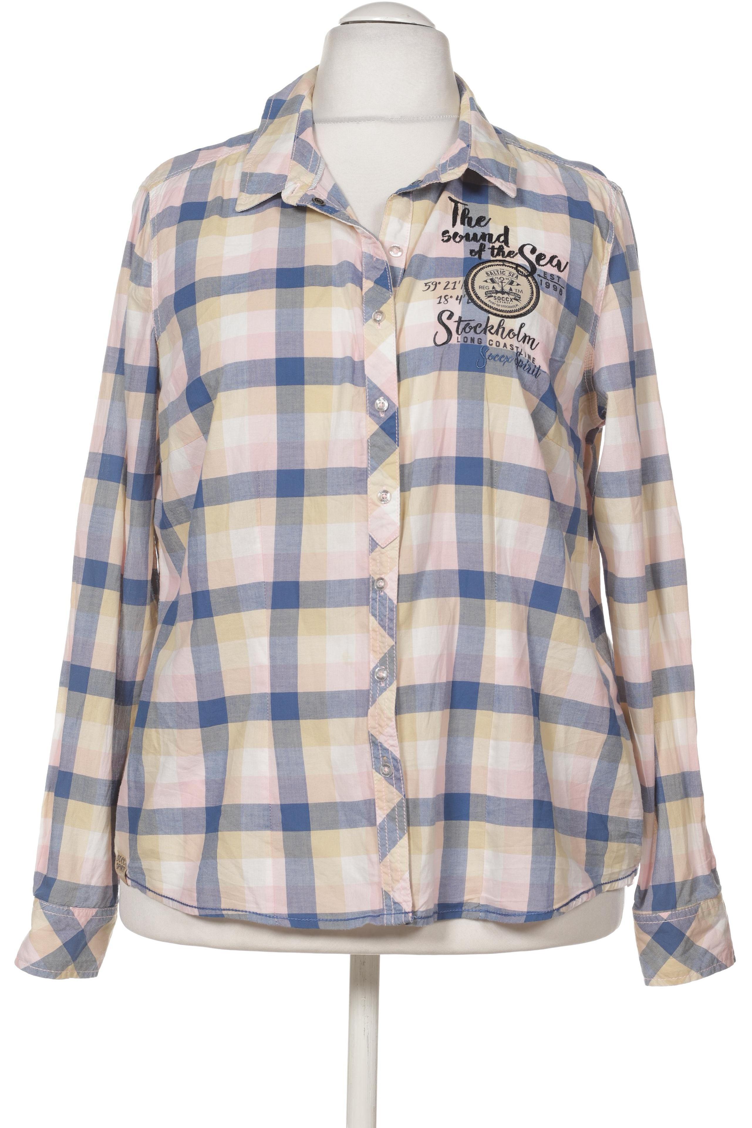 

Soccx Damen Bluse, blau, Gr. 44