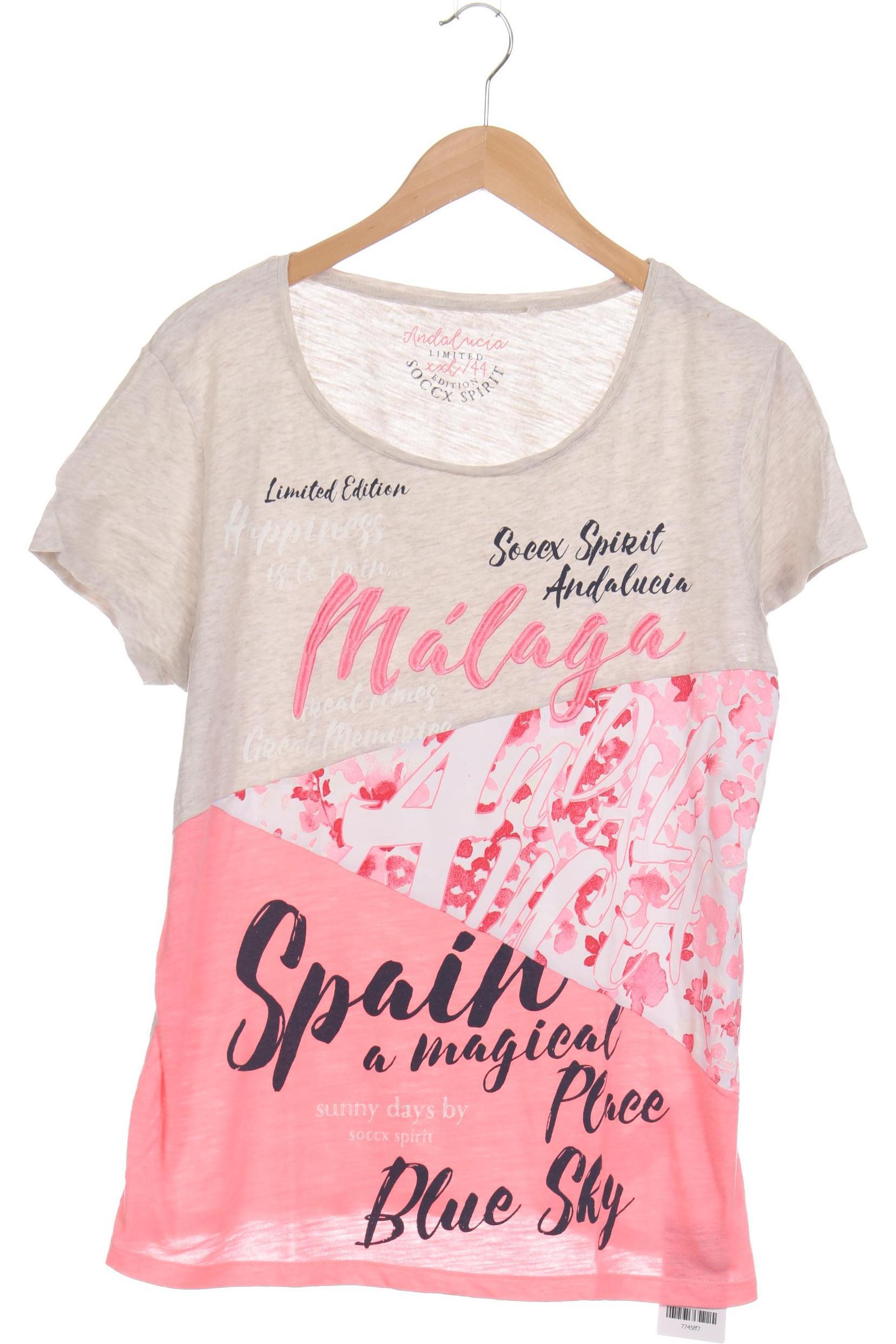 

Soccx Damen T-Shirt, pink, Gr.