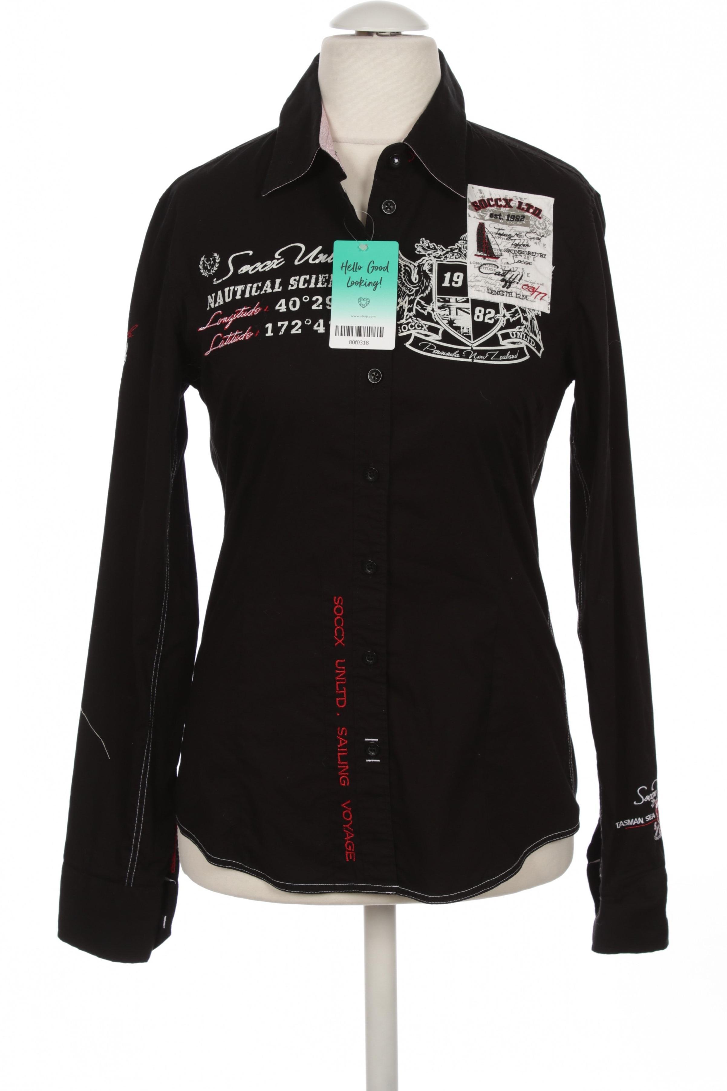 

Soccx Damen Bluse, schwarz, Gr.