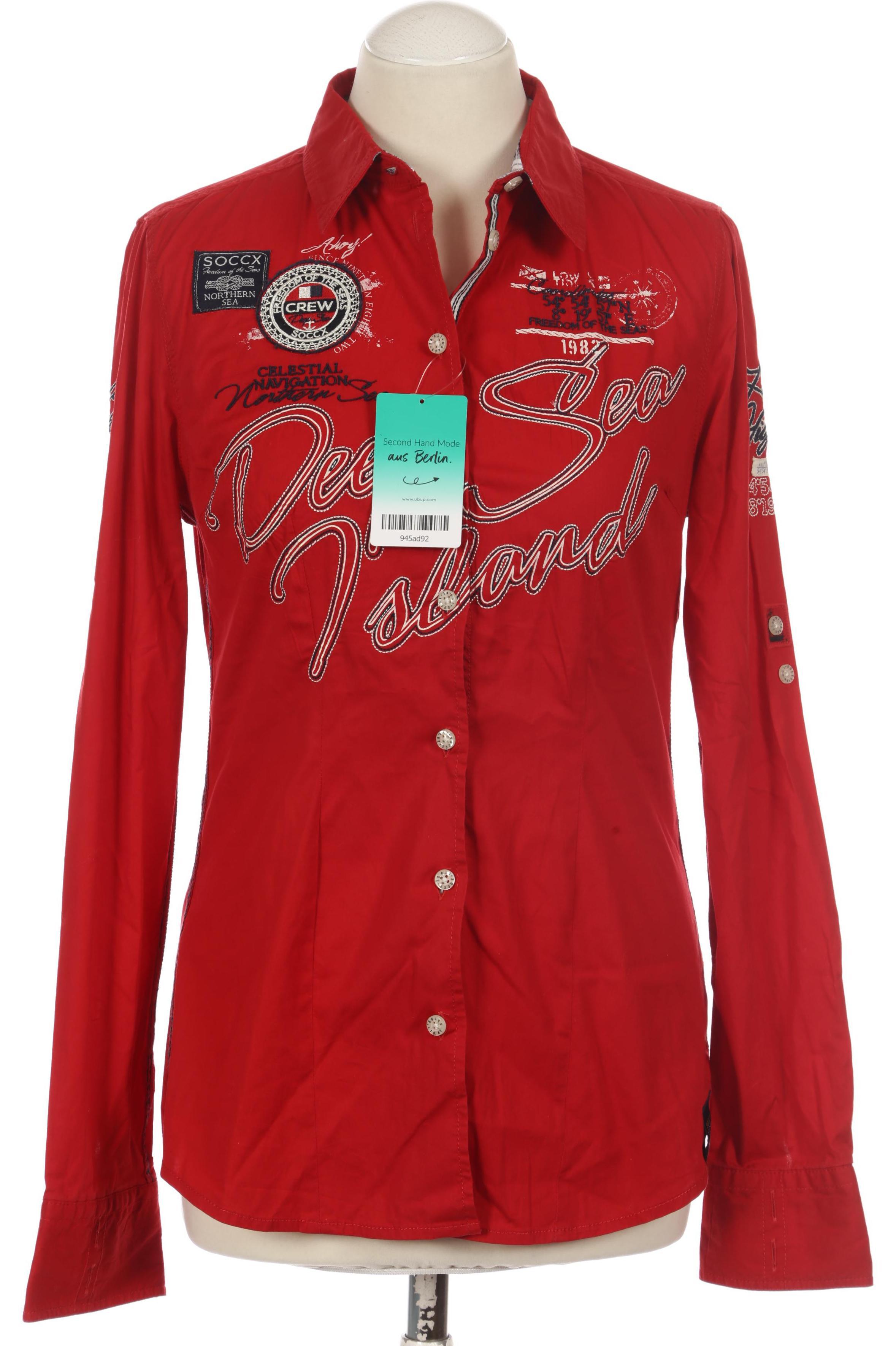 

Soccx Damen Bluse, rot, Gr.