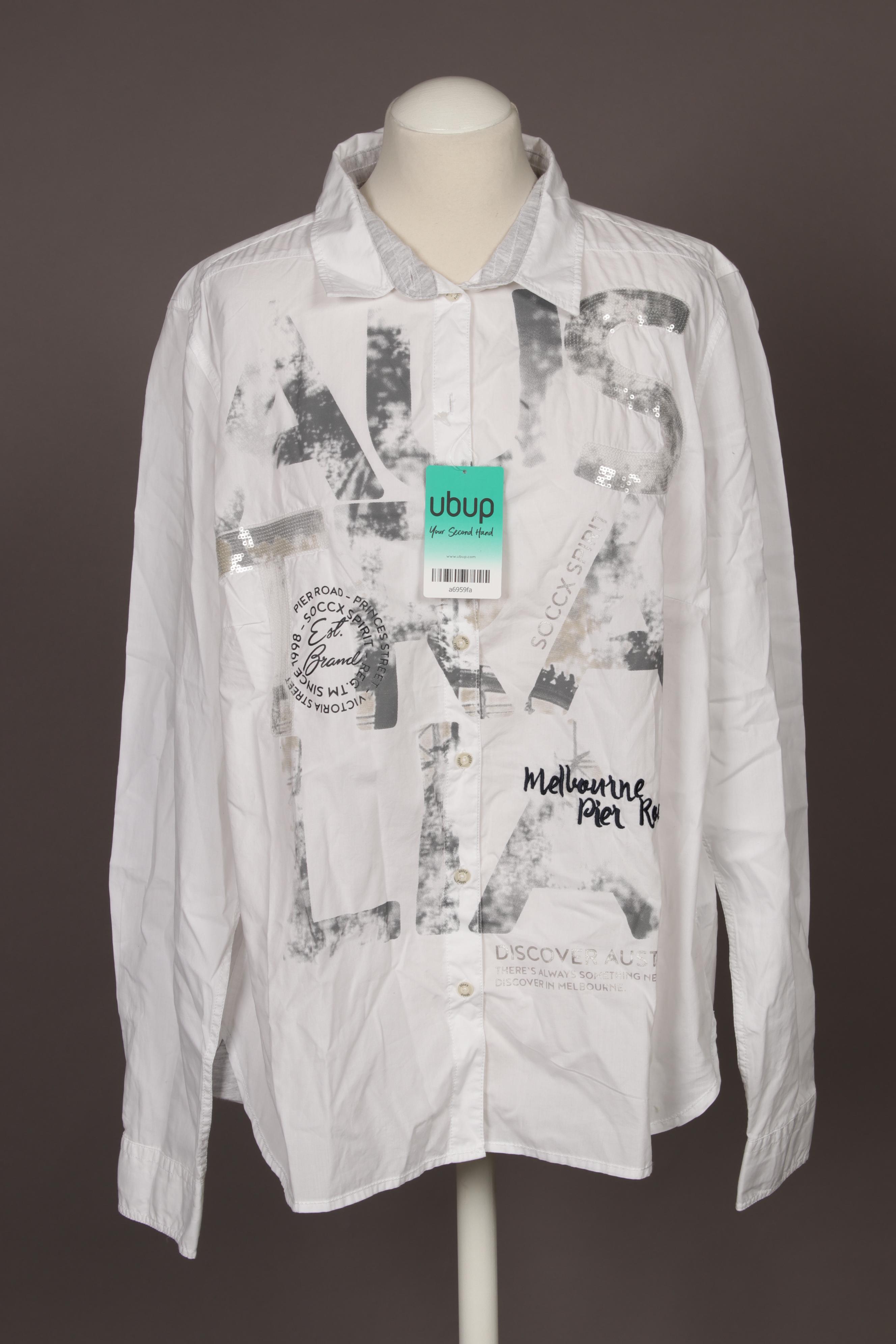 

Soccx Damen Bluse, weiß, Gr. 44