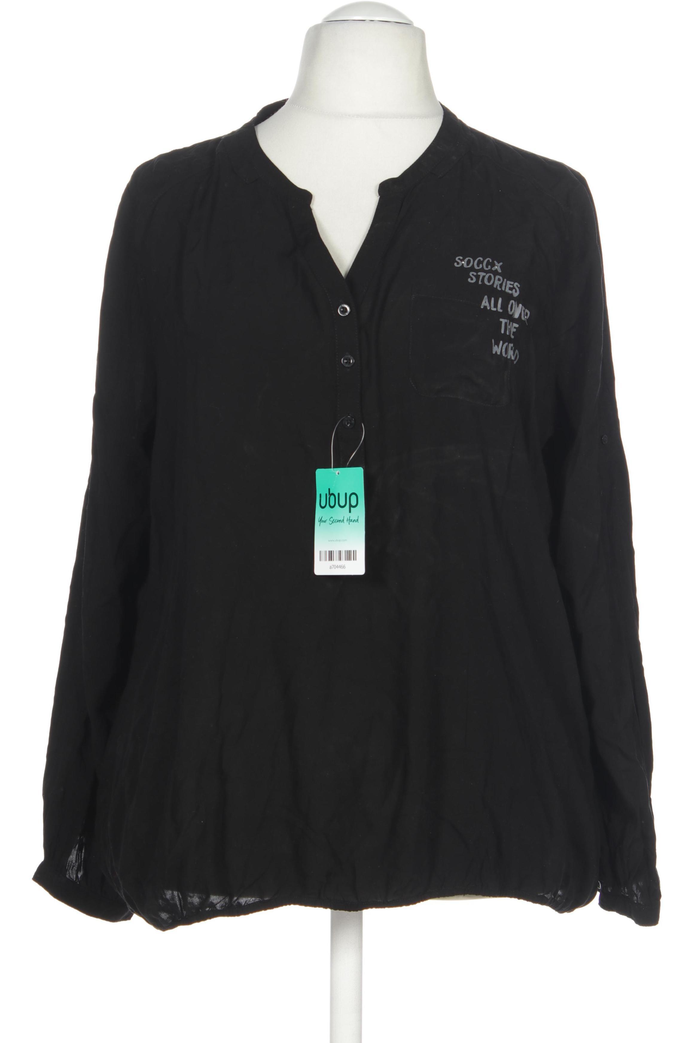 

Soccx Damen Bluse, schwarz, Gr. 44