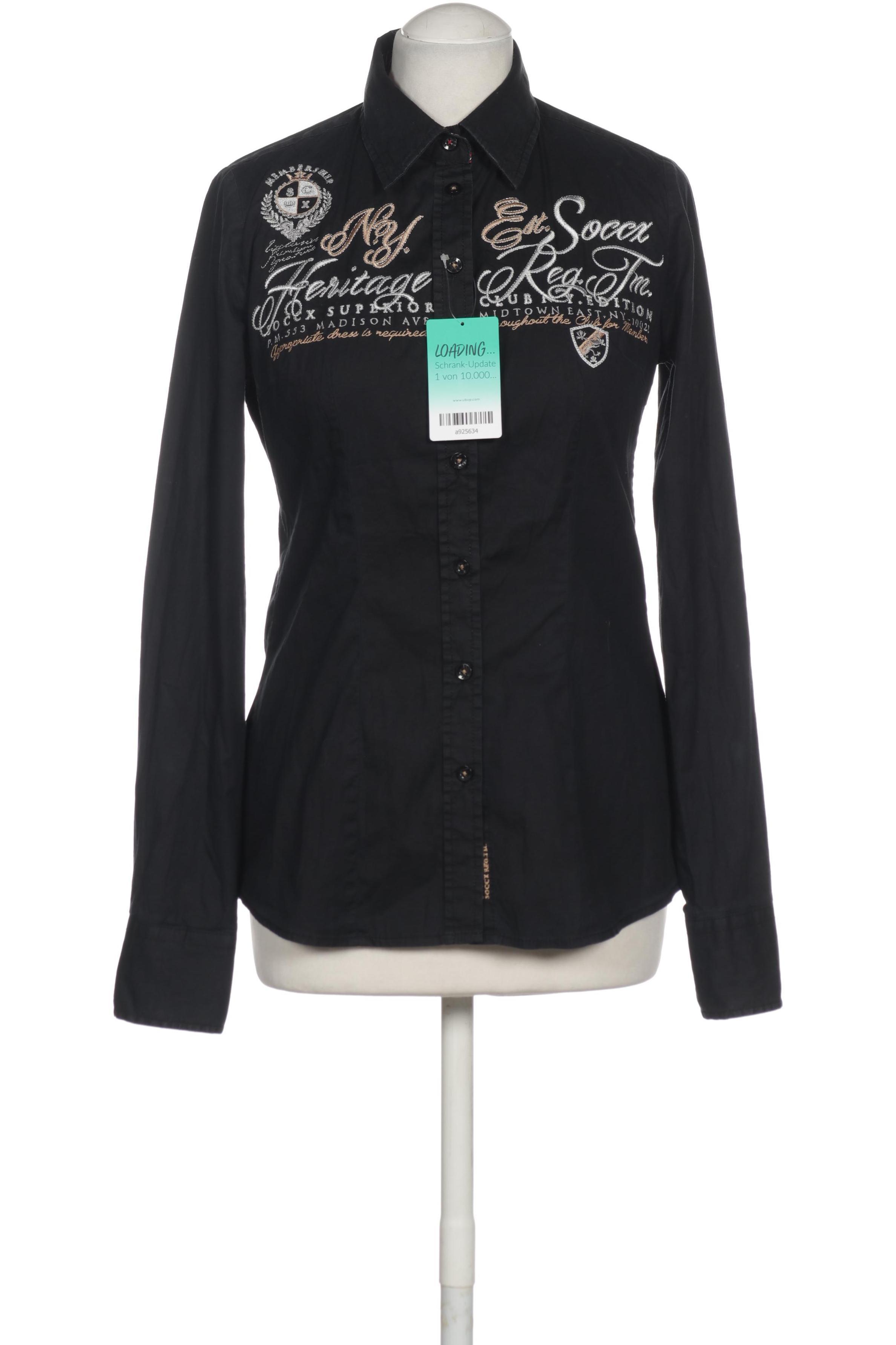 

Soccx Damen Bluse, schwarz, Gr. 36