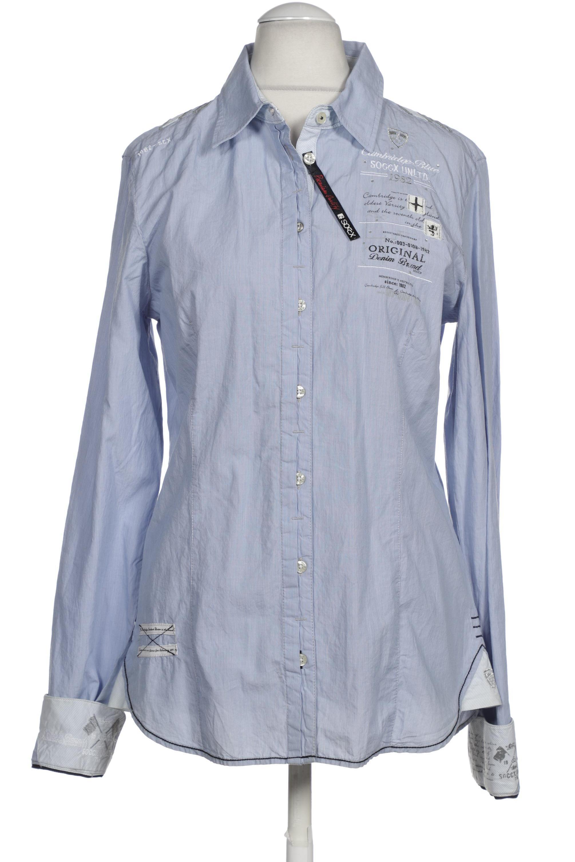 

Soccx Damen Bluse, blau, Gr.