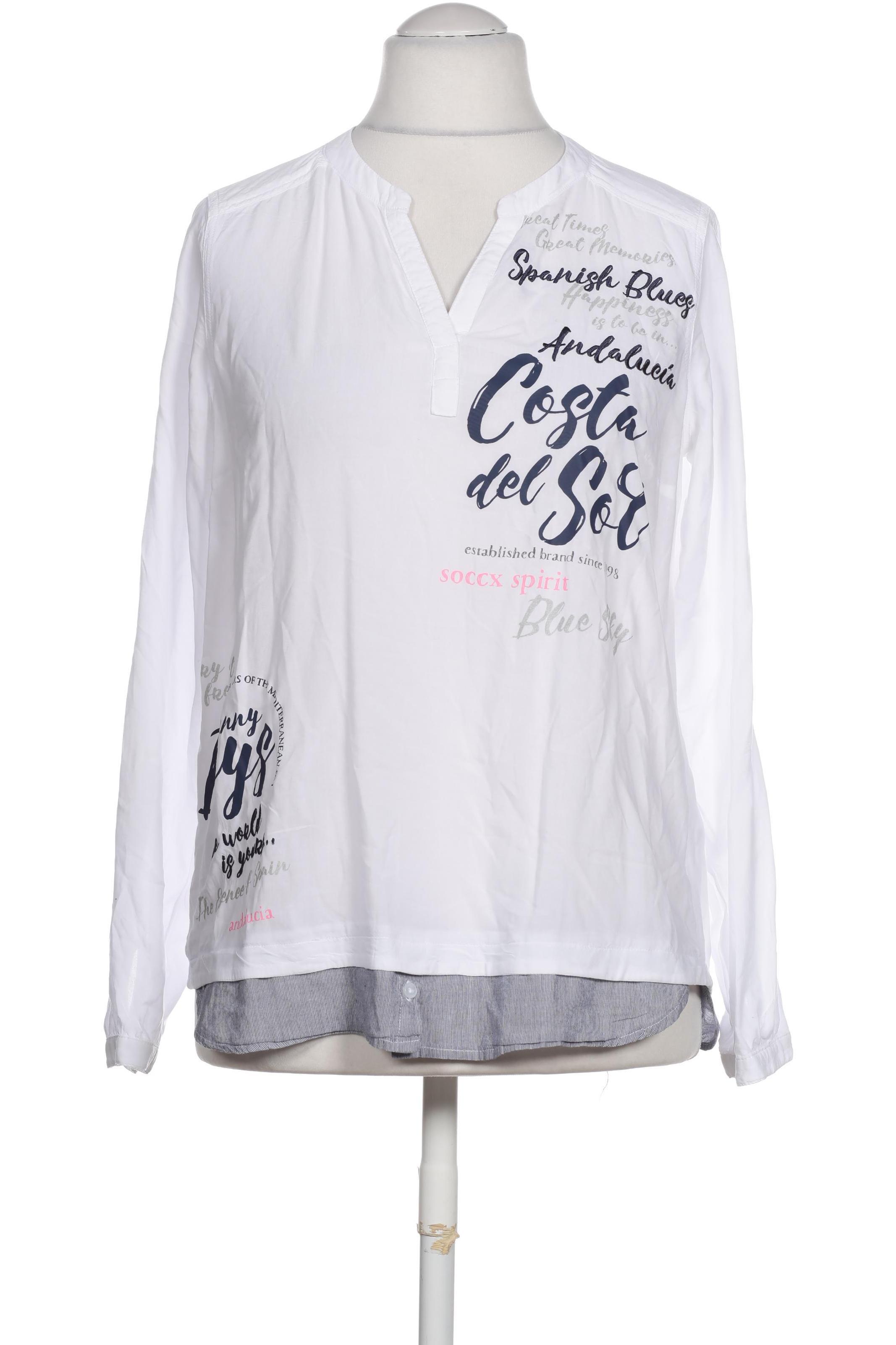 

Soccx Damen Bluse, weiß, Gr. 38