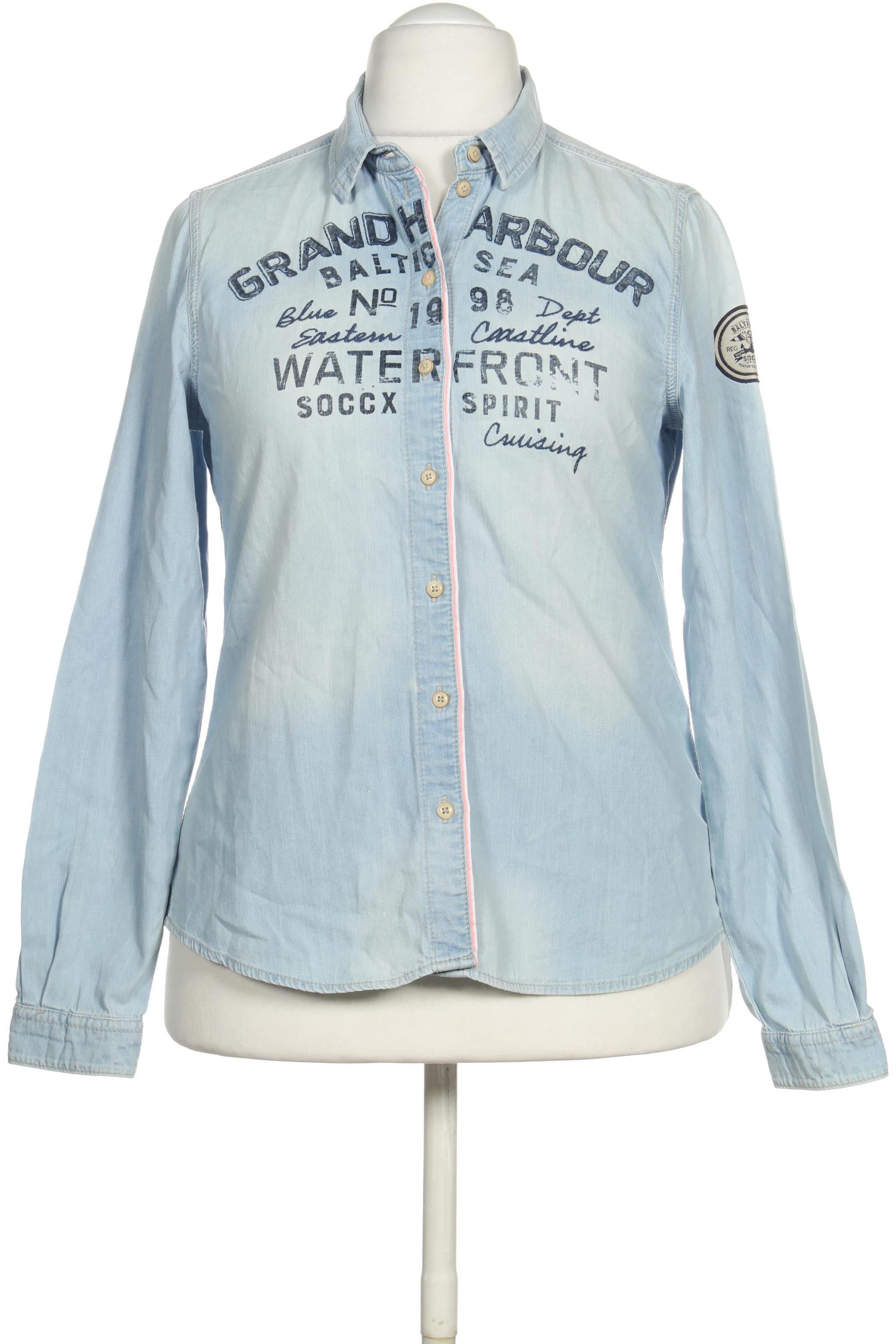 

Soccx Damen Bluse, blau, Gr. 40