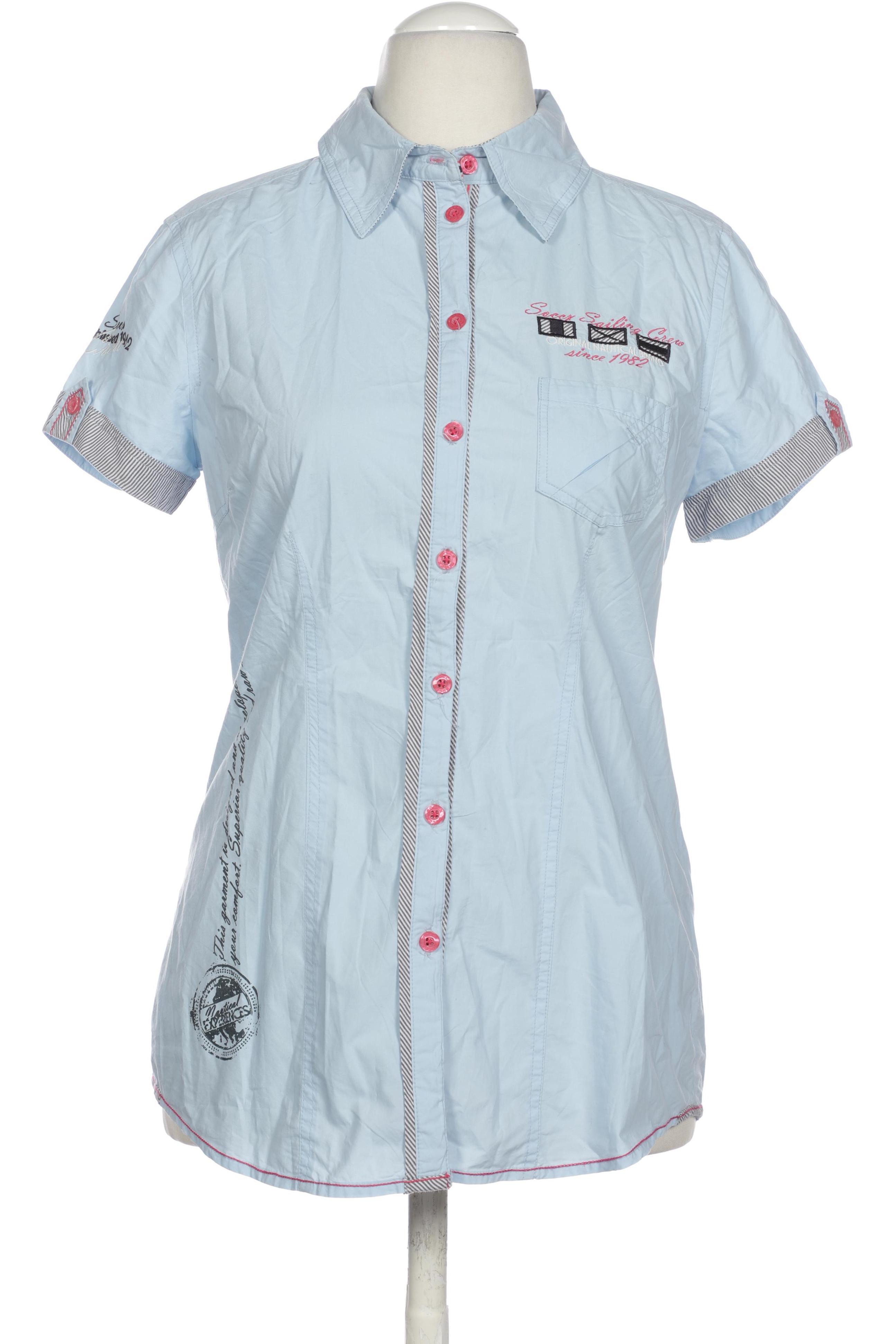 

Soccx Damen Bluse, blau, Gr.