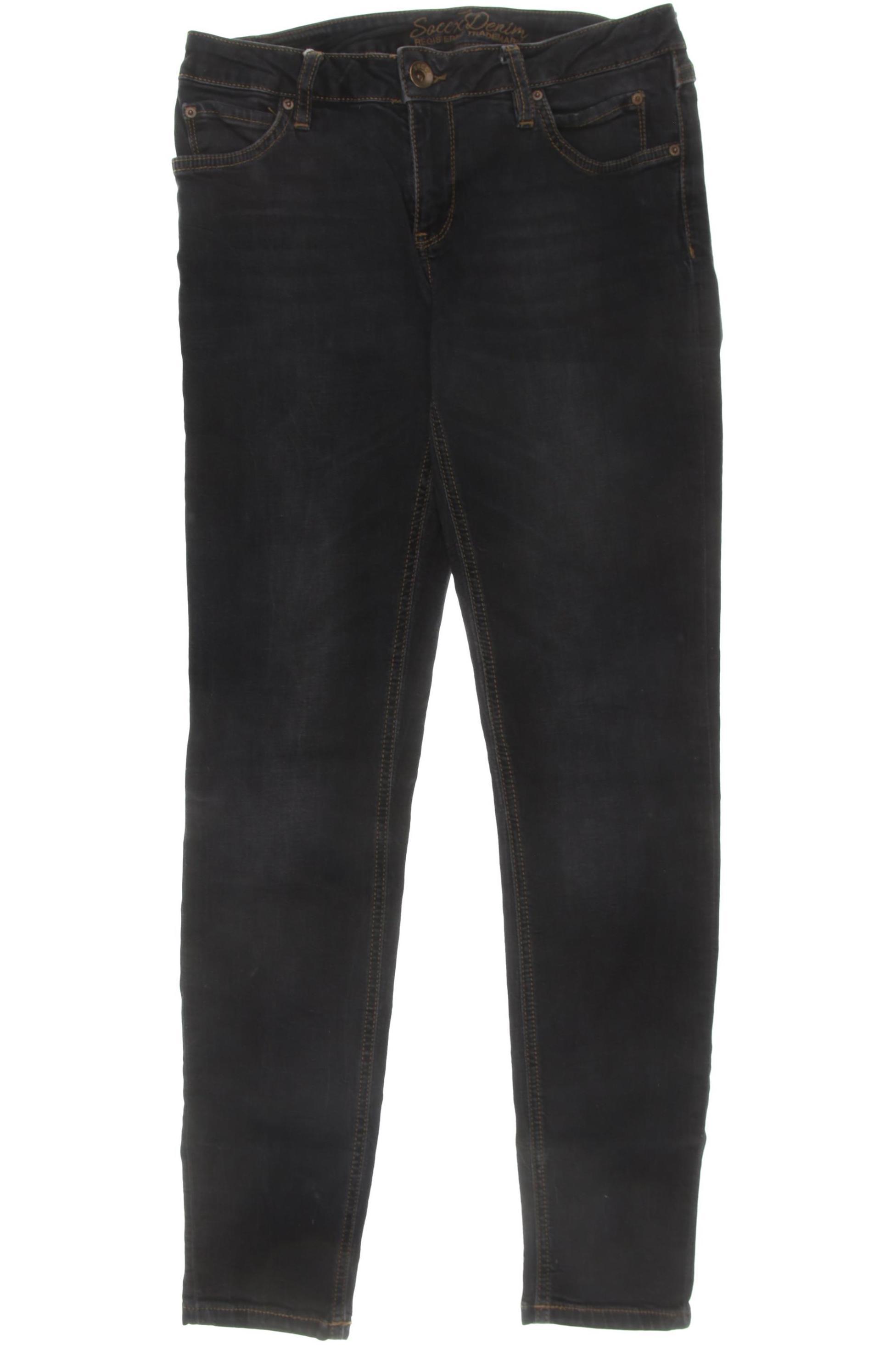 

Soccx Damen Jeans, schwarz, Gr. 29