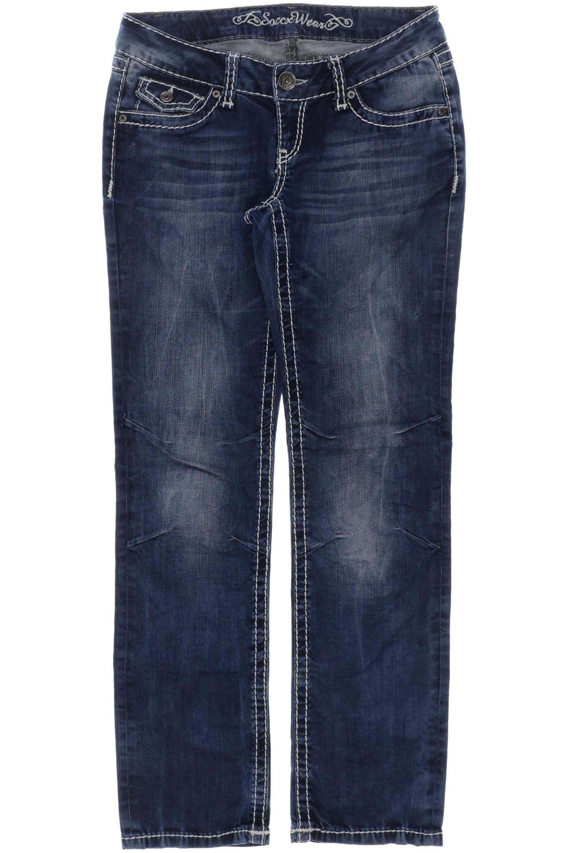 

Soccx Damen Jeans, blau, Gr. 27