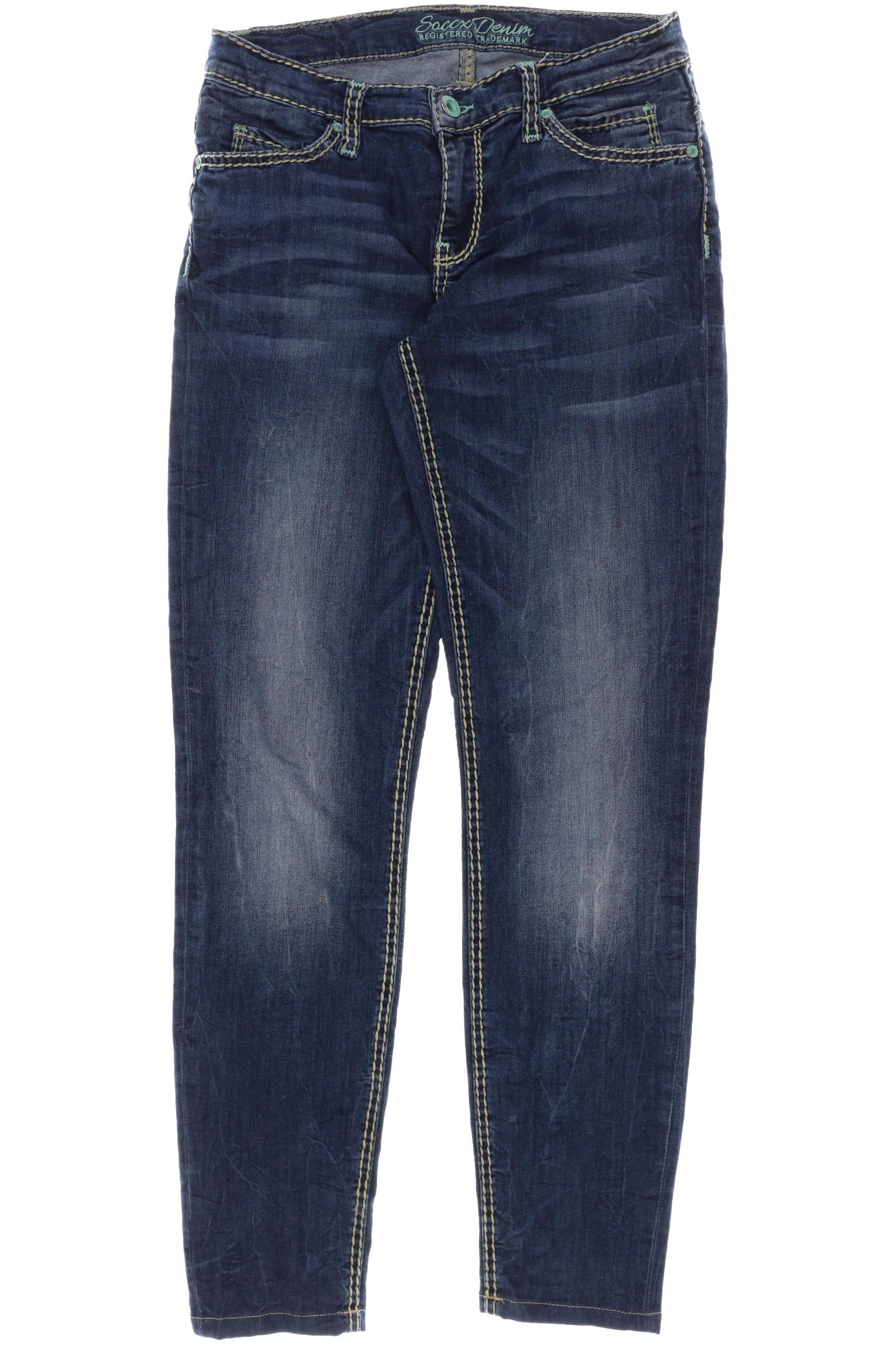 

Soccx Damen Jeans, blau, Gr. 28