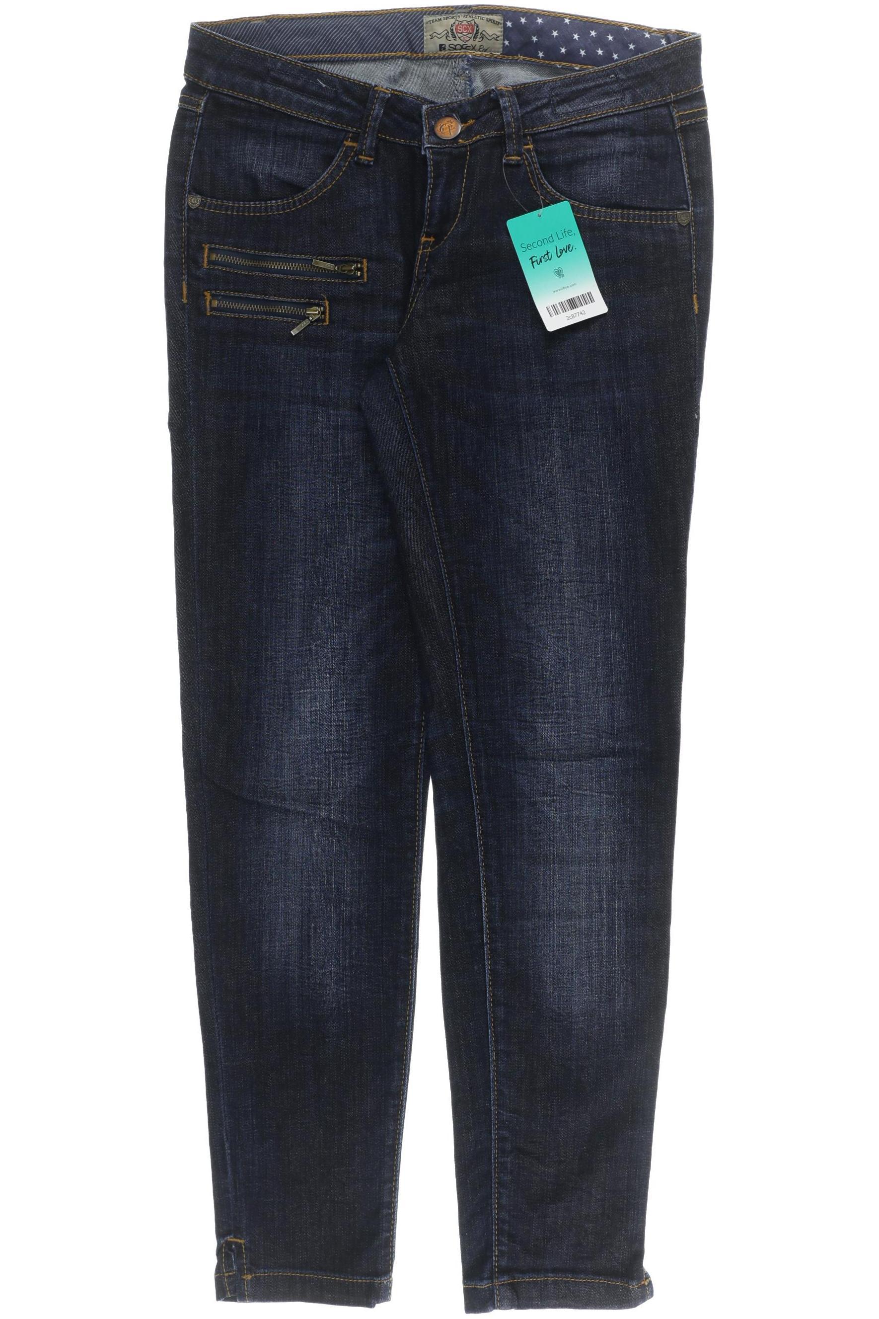 

Soccx Damen Jeans, blau, Gr. 28