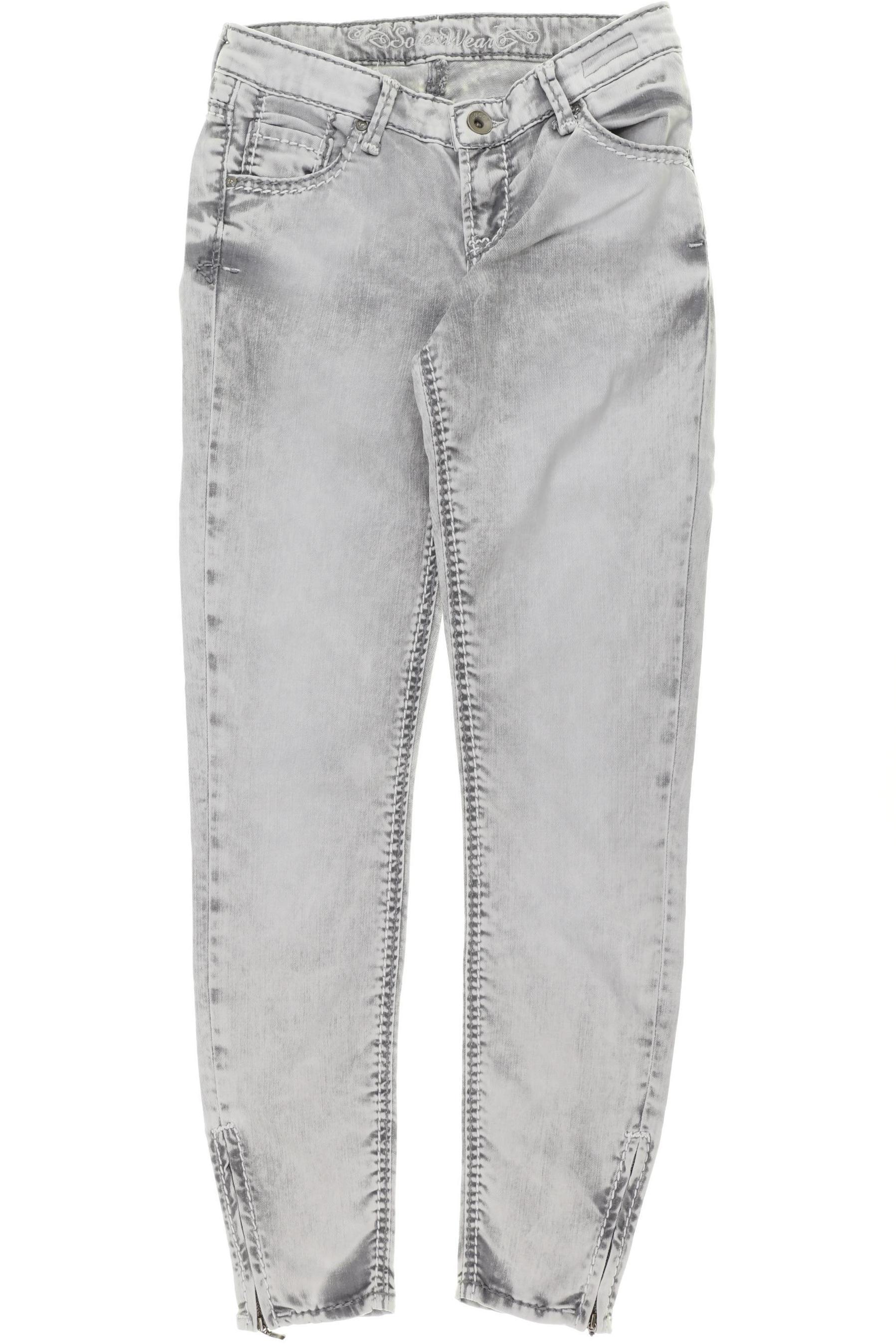 

Soccx Damen Jeans, grau, Gr. 26