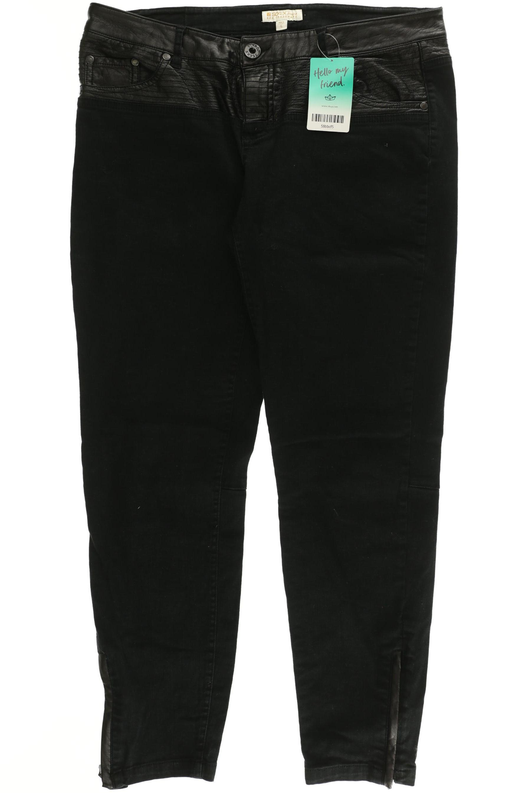 

Soccx Damen Jeans, schwarz, Gr.