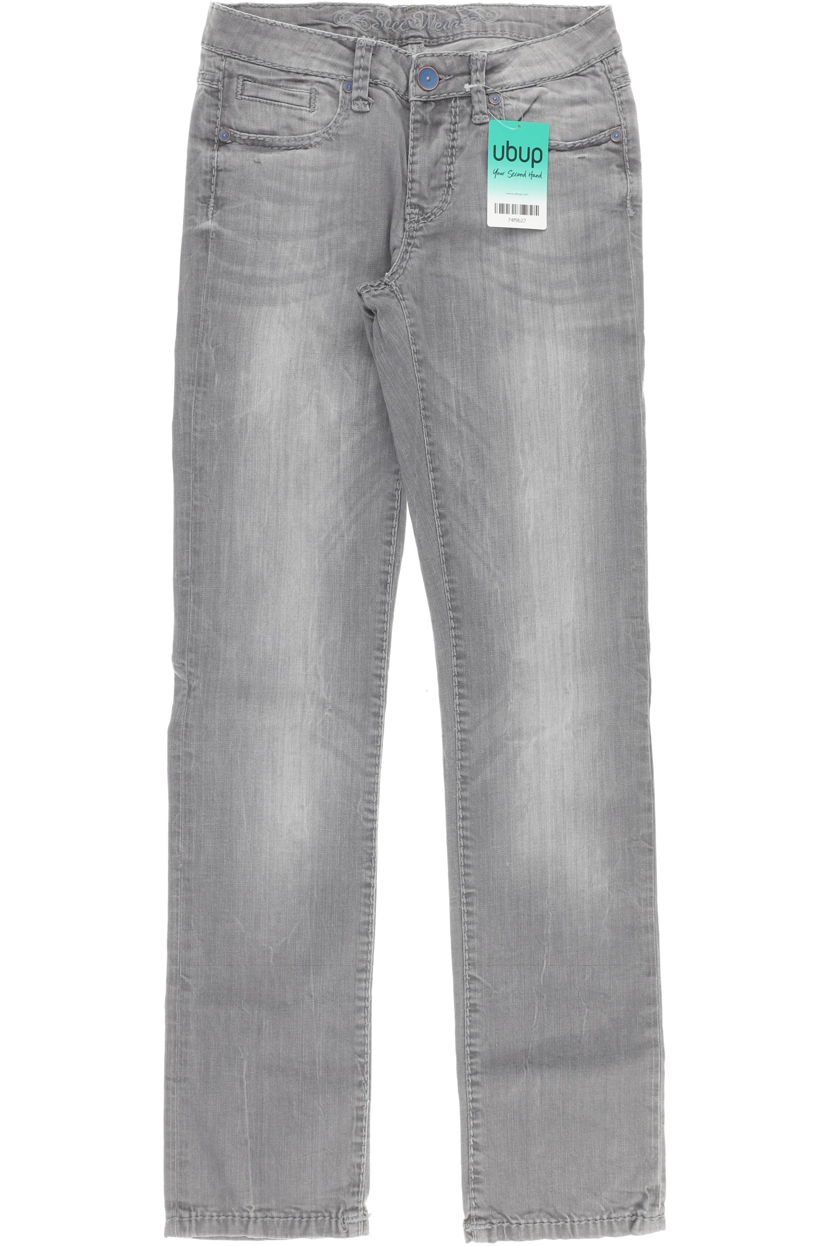 

Soccx Damen Jeans, grau, Gr. 26