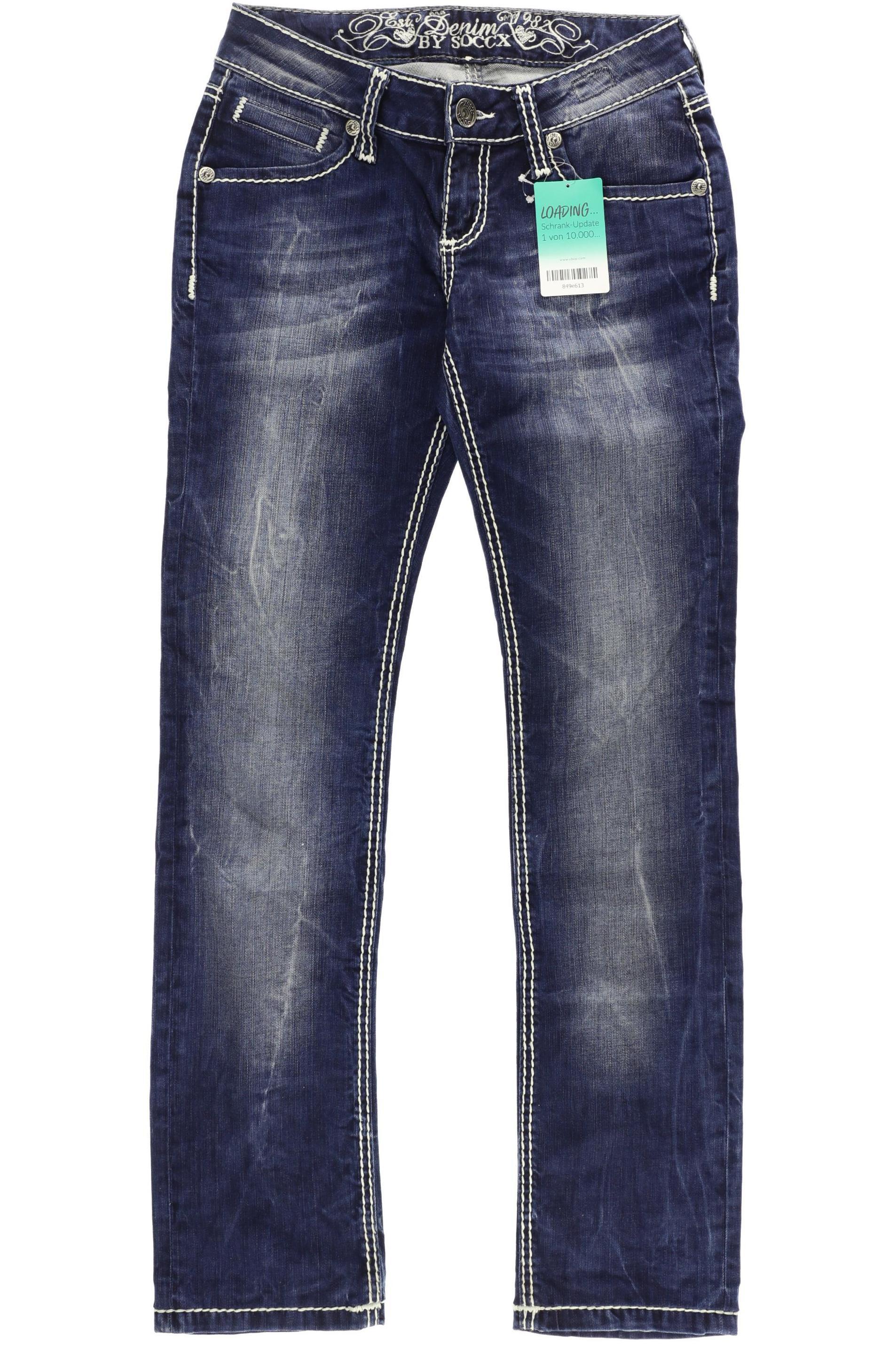 

Soccx Damen Jeans, blau, Gr. 26