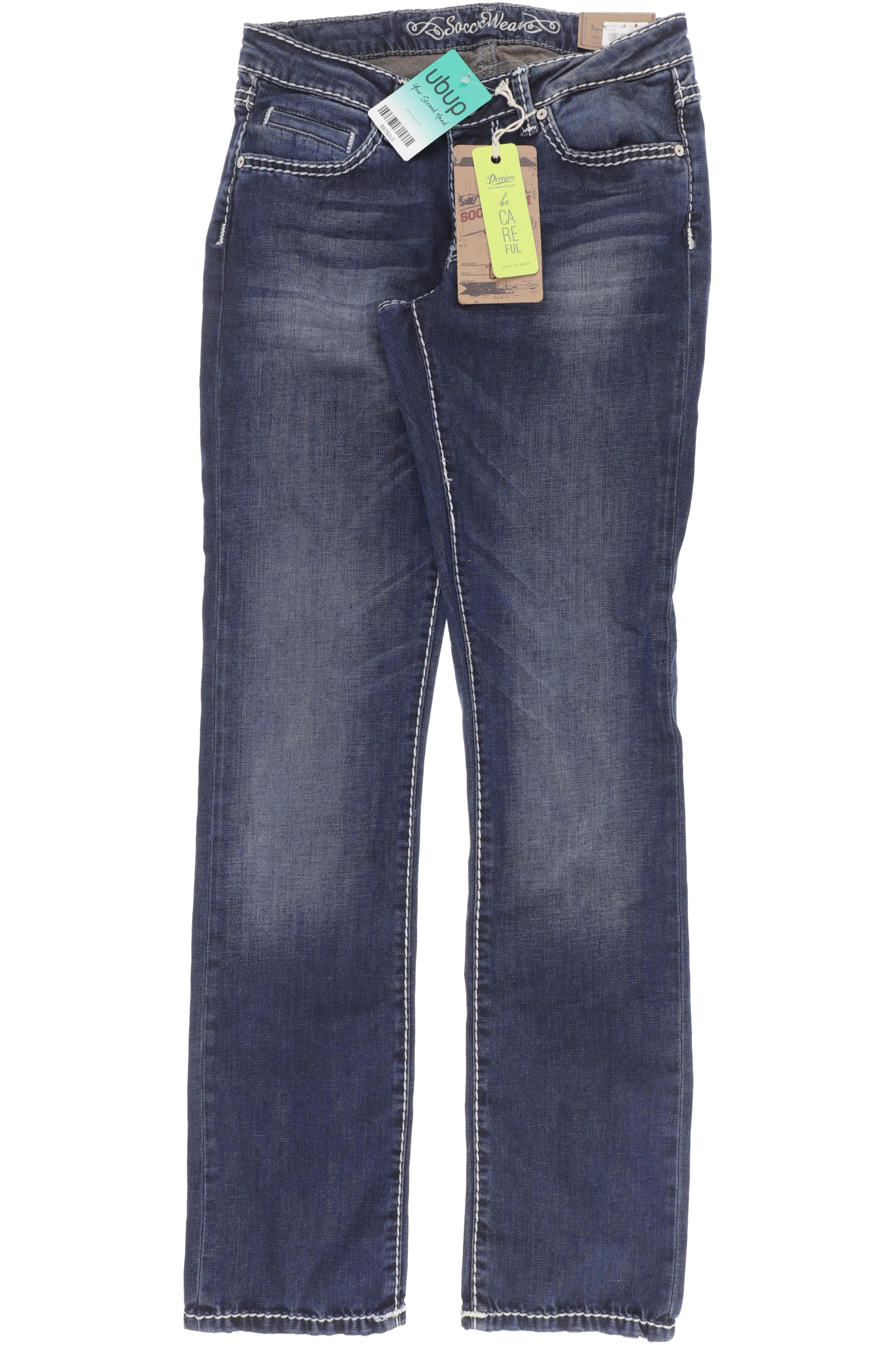 

Soccx Damen Jeans, blau, Gr. 28