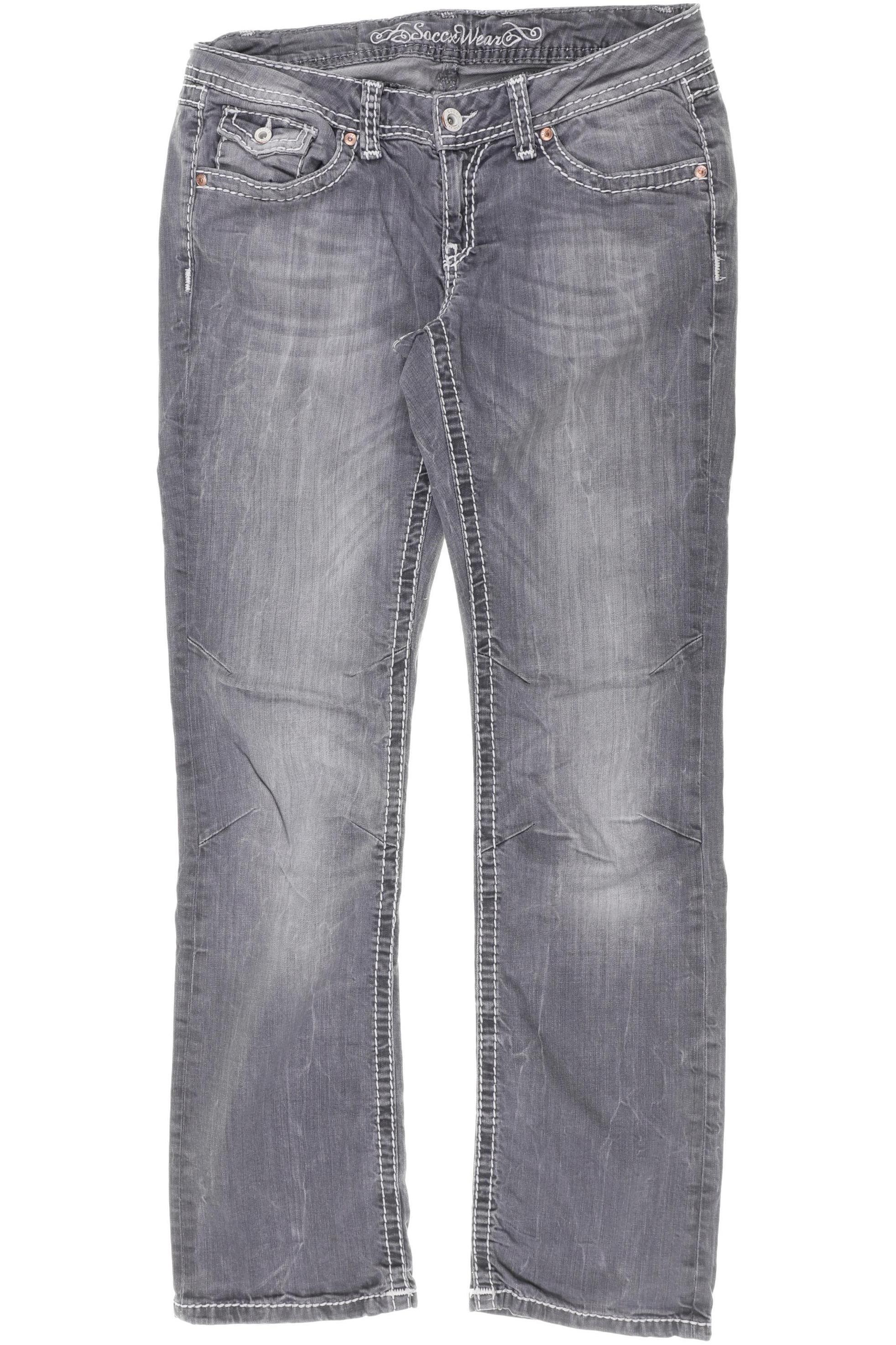 

Soccx Damen Jeans, grau, Gr. 31