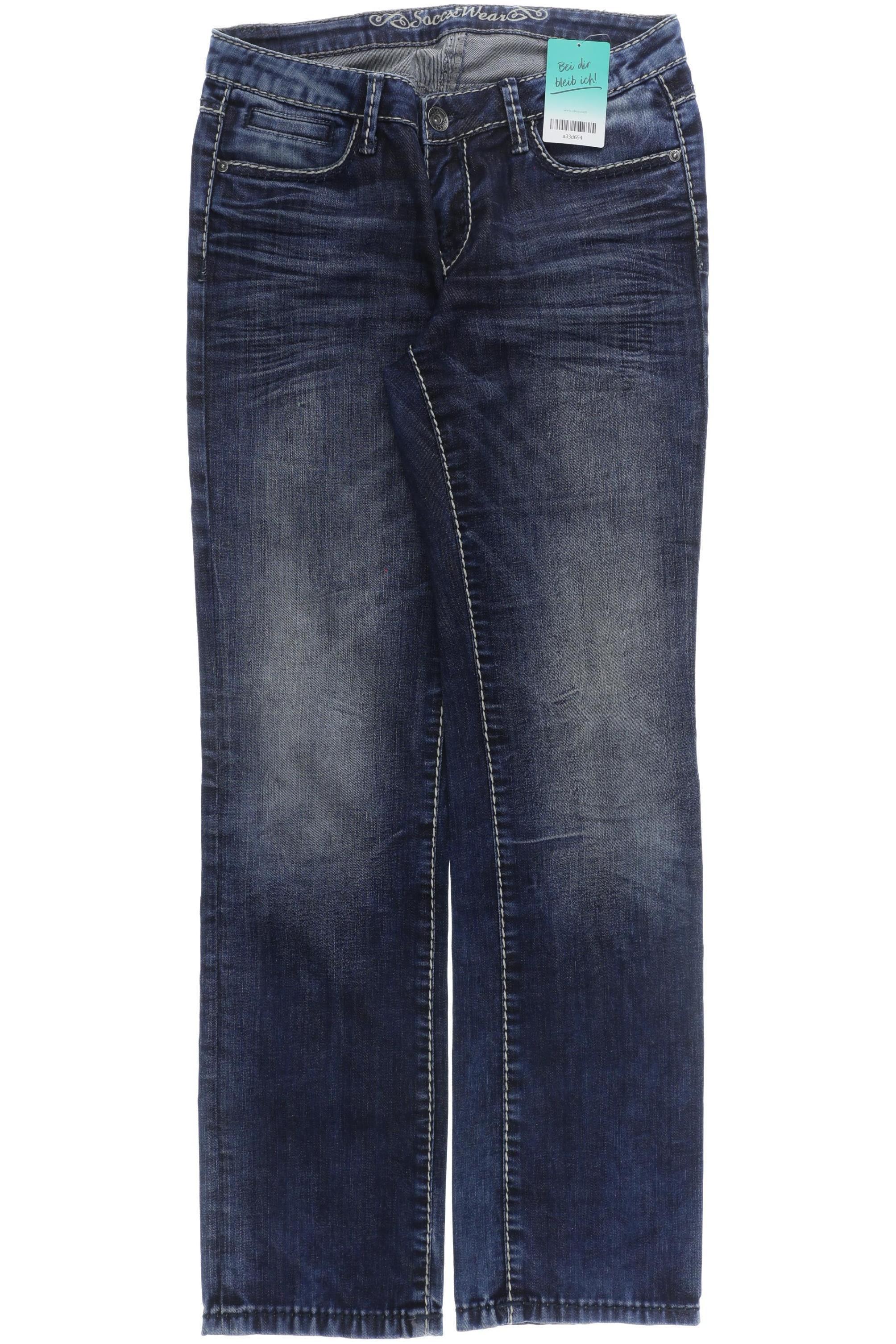 

Soccx Damen Jeans, blau, Gr. 30