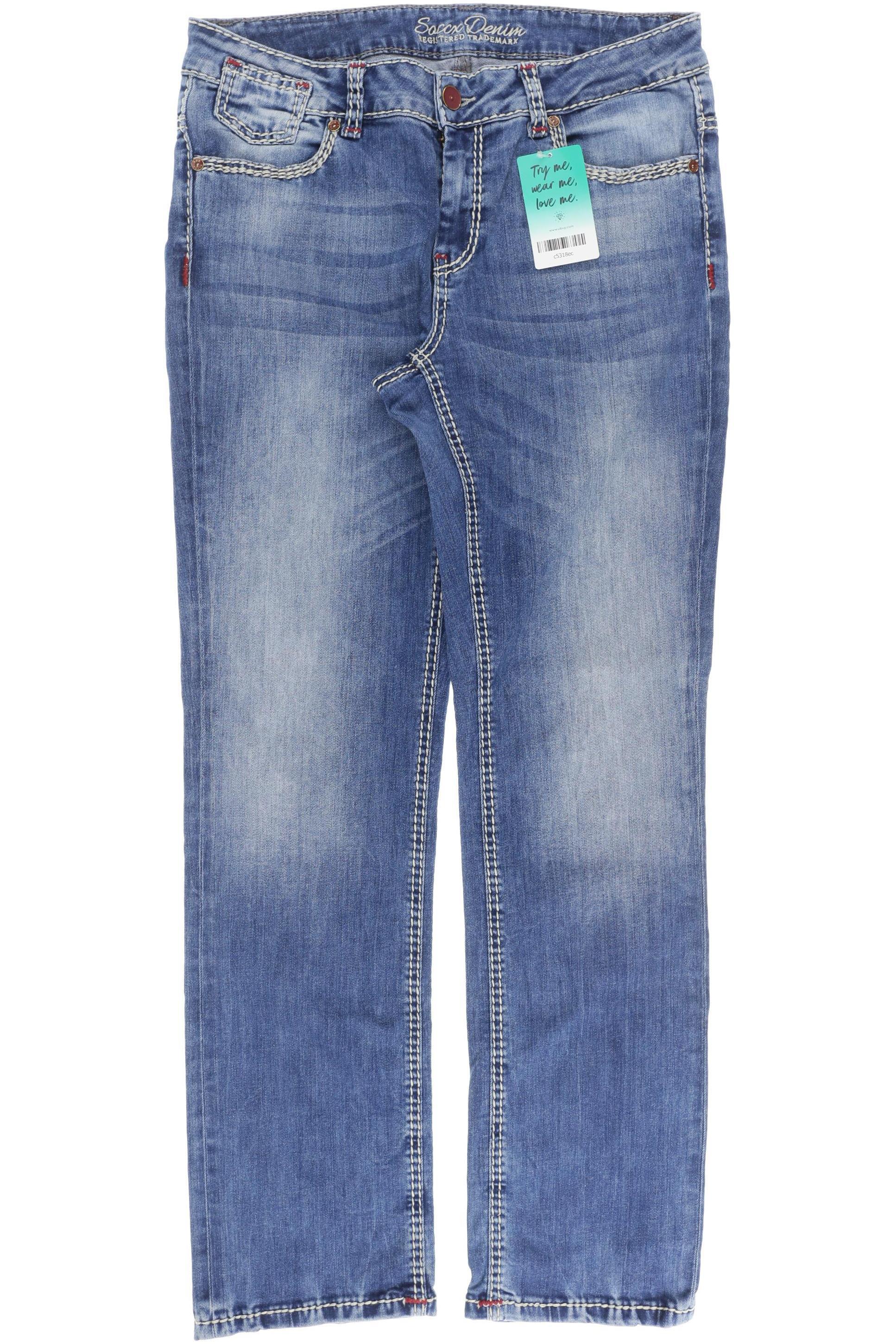 

Soccx Damen Jeans, blau, Gr. 30