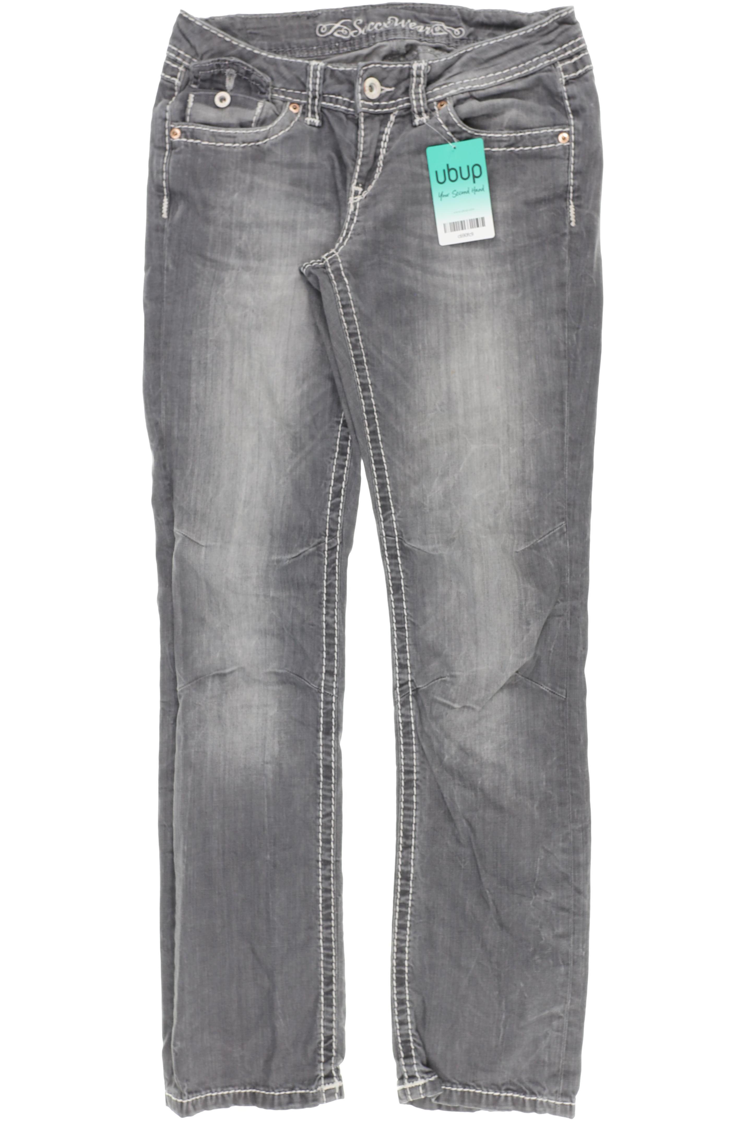 

Soccx Damen Jeans, grau, Gr. 28
