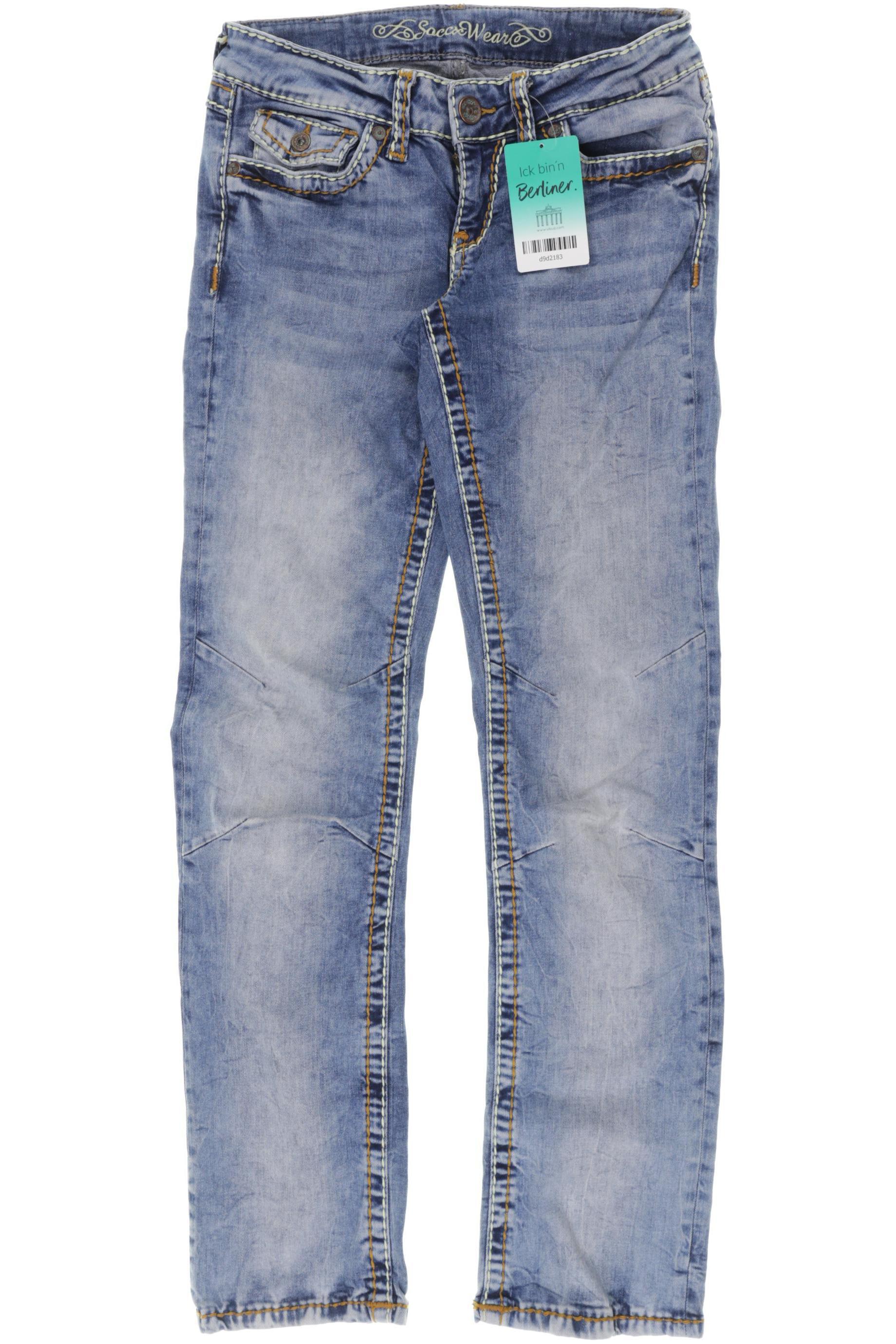 

Soccx Damen Jeans, blau, Gr. 26