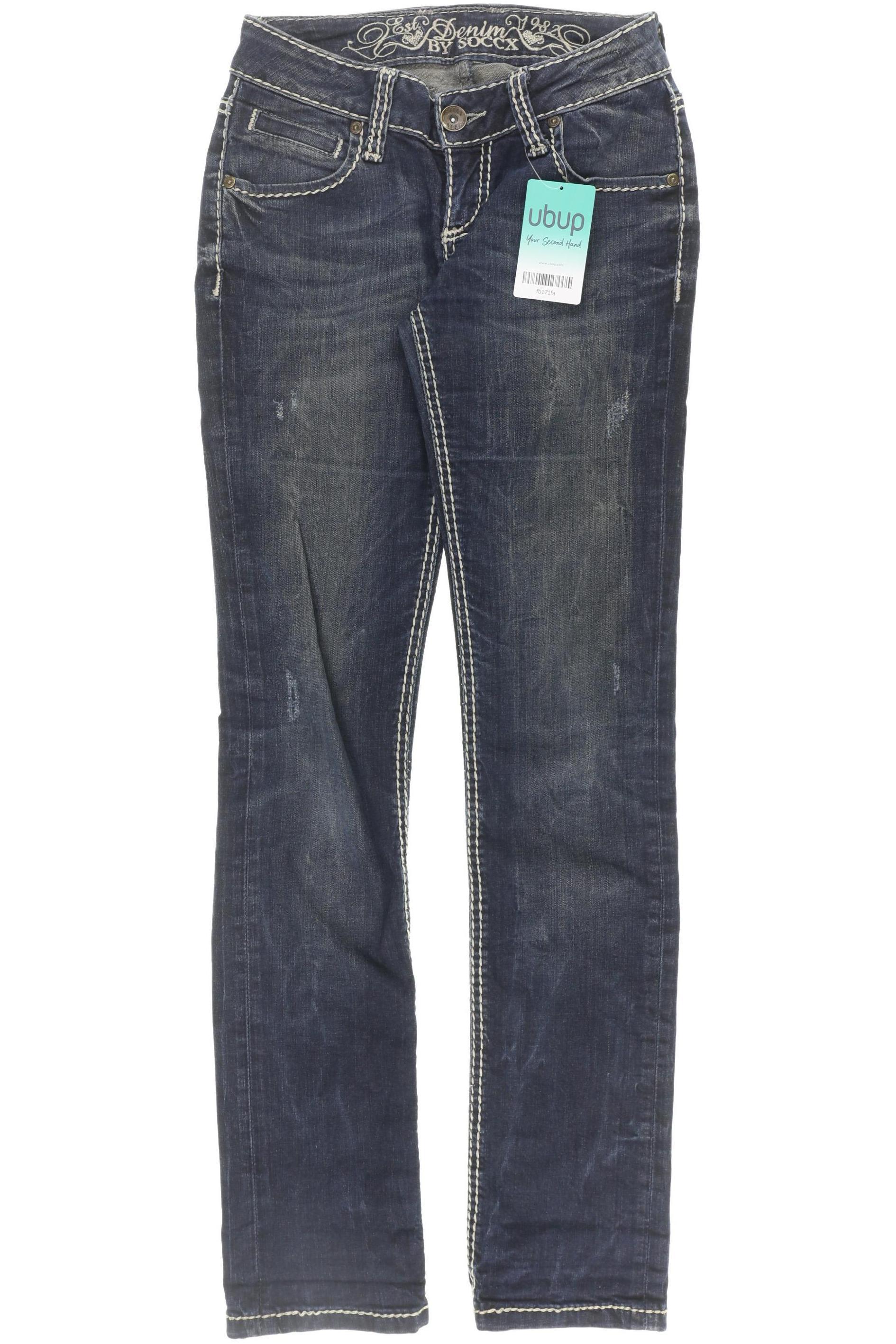 

Soccx Damen Jeans, blau, Gr. 25