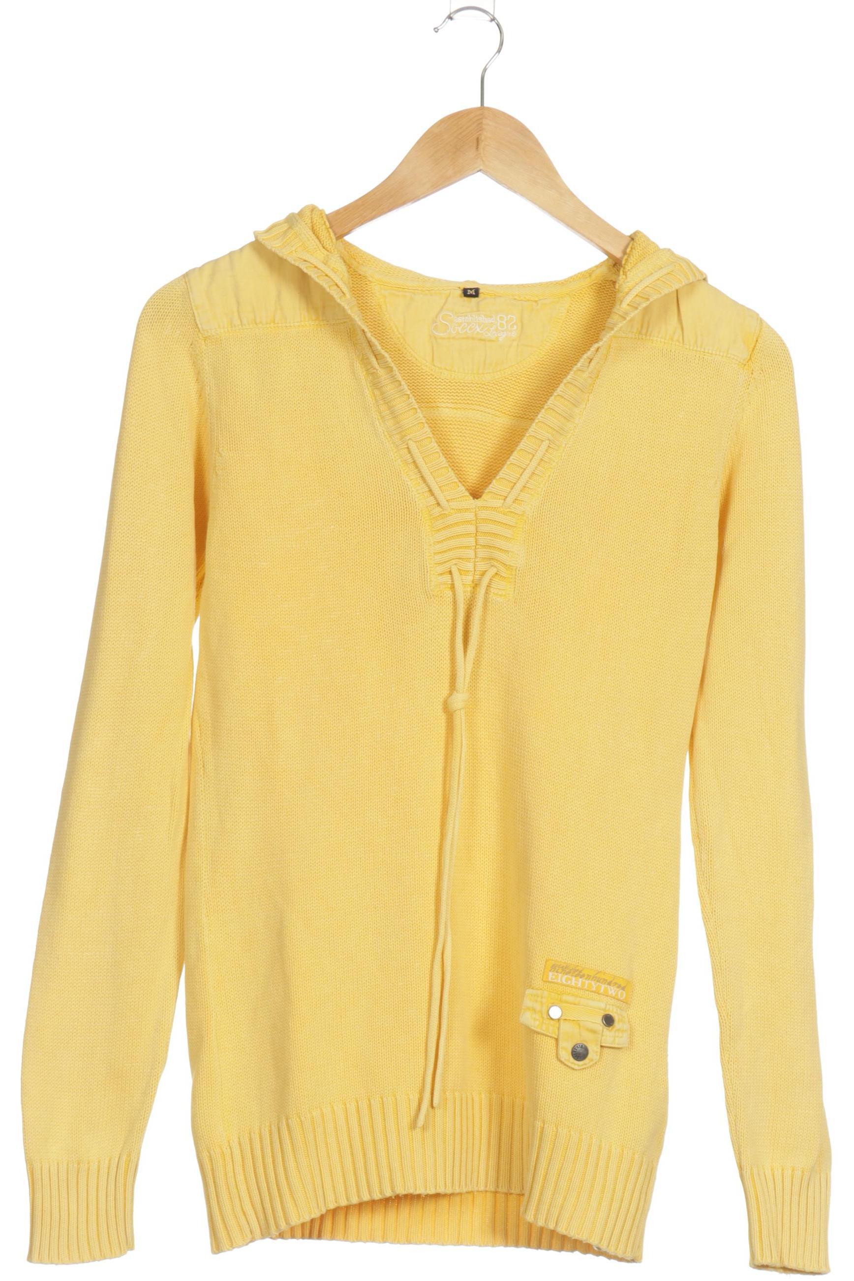 

Soccx Damen Kapuzenpullover, gelb, Gr.