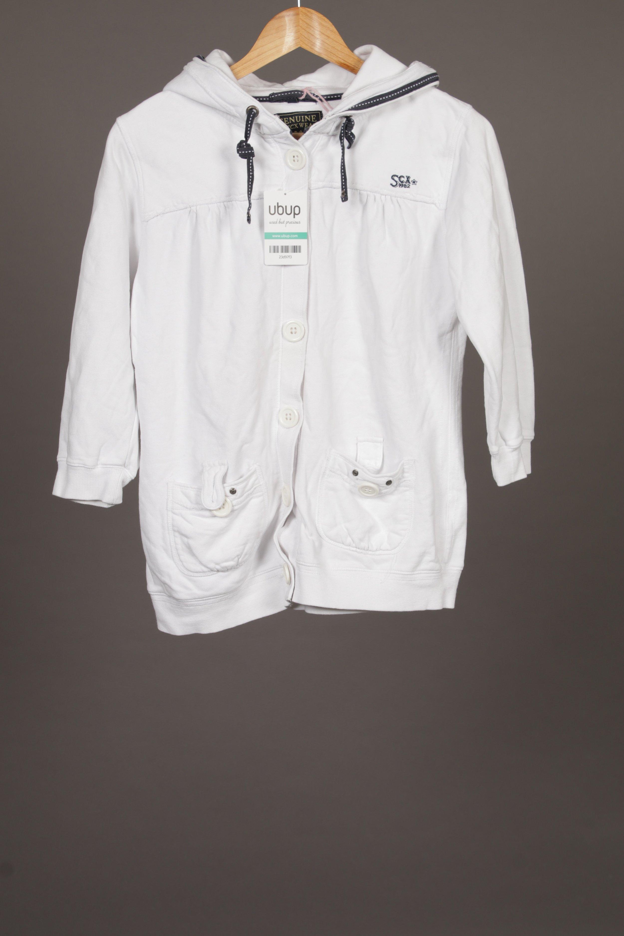 

Soccx Damen Kapuzenpullover, weiß, Gr.