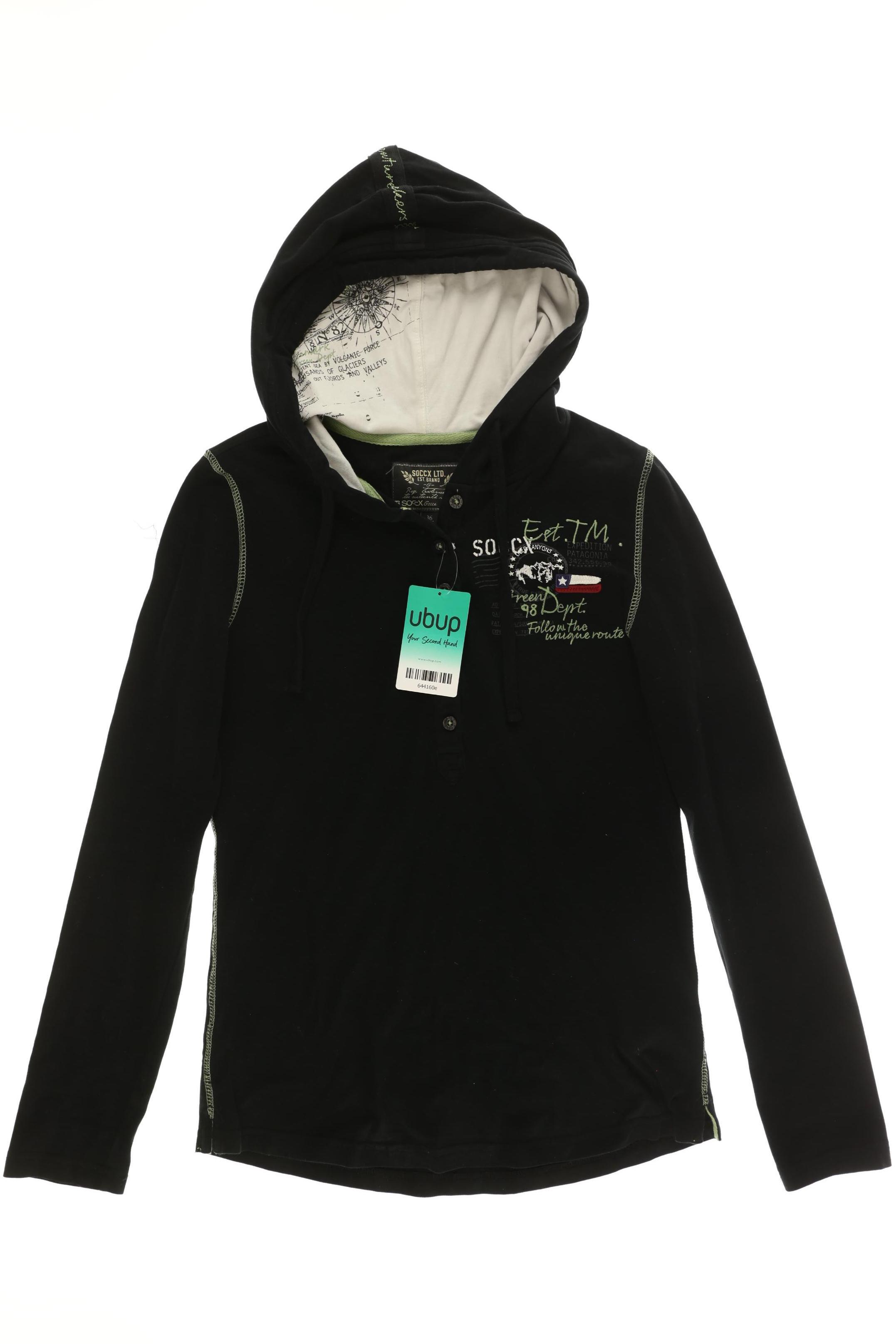 

Soccx Damen Kapuzenpullover, schwarz, Gr.