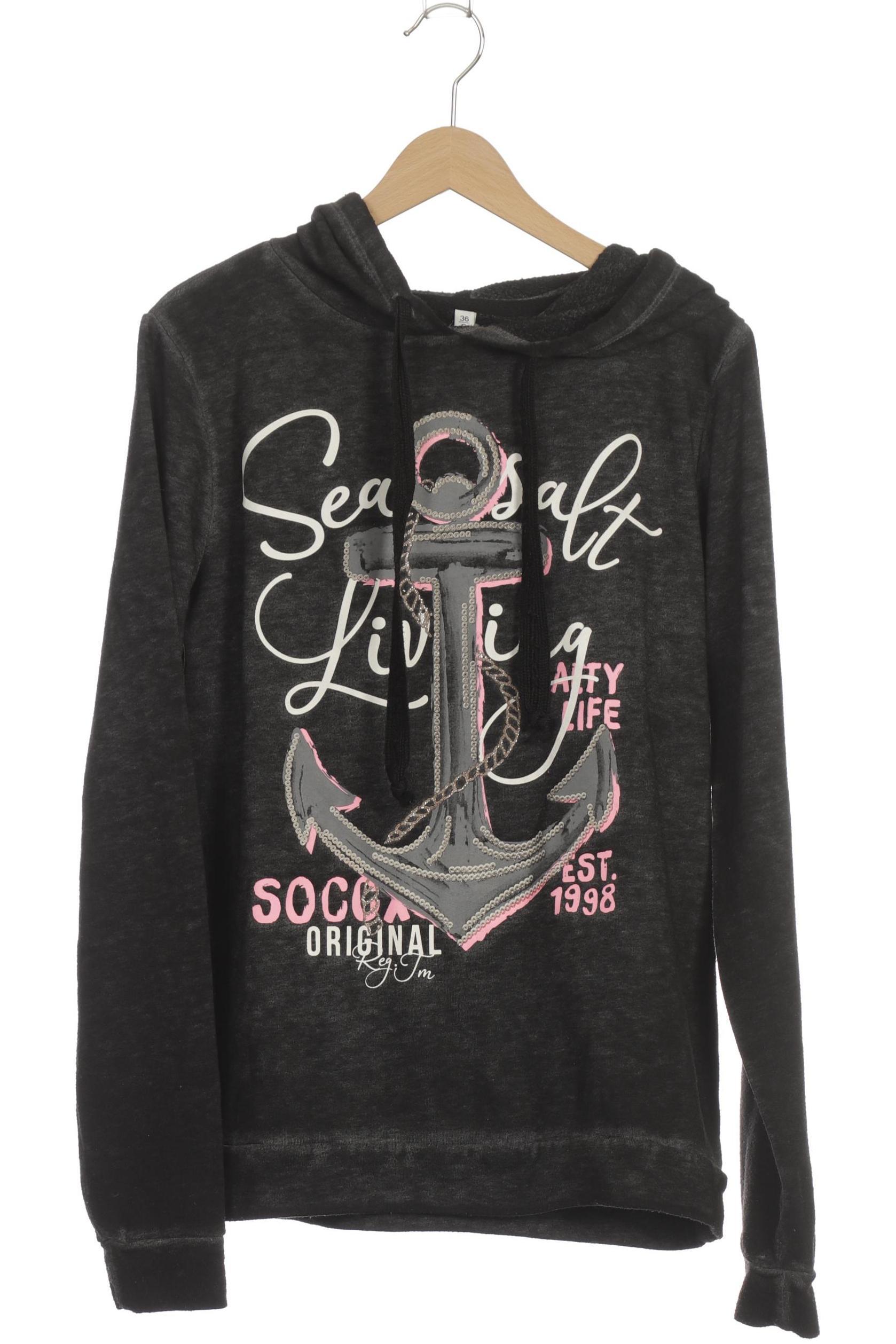 

Soccx Damen Kapuzenpullover, schwarz, Gr.