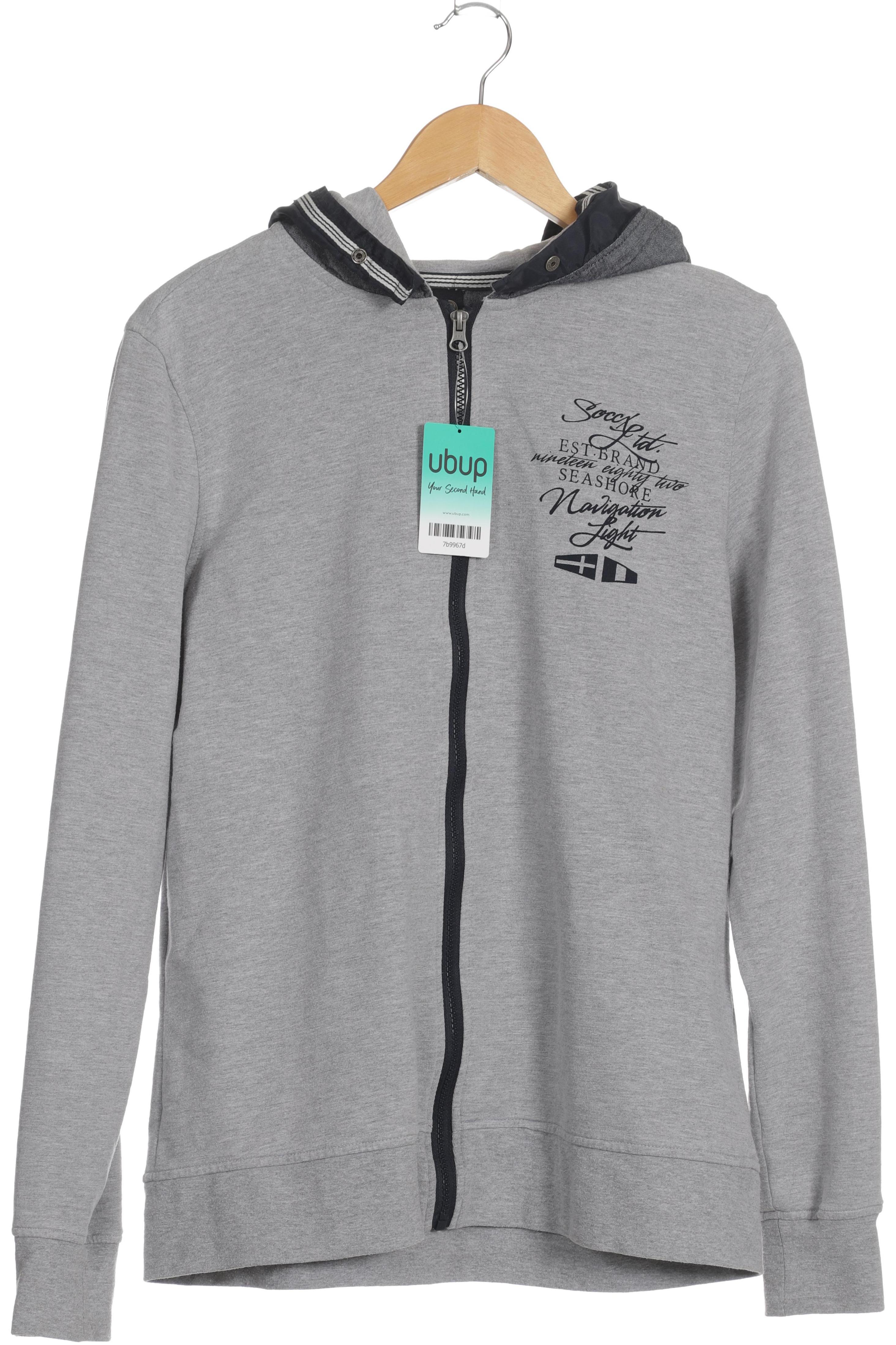 

Soccx Damen Kapuzenpullover, grau, Gr.