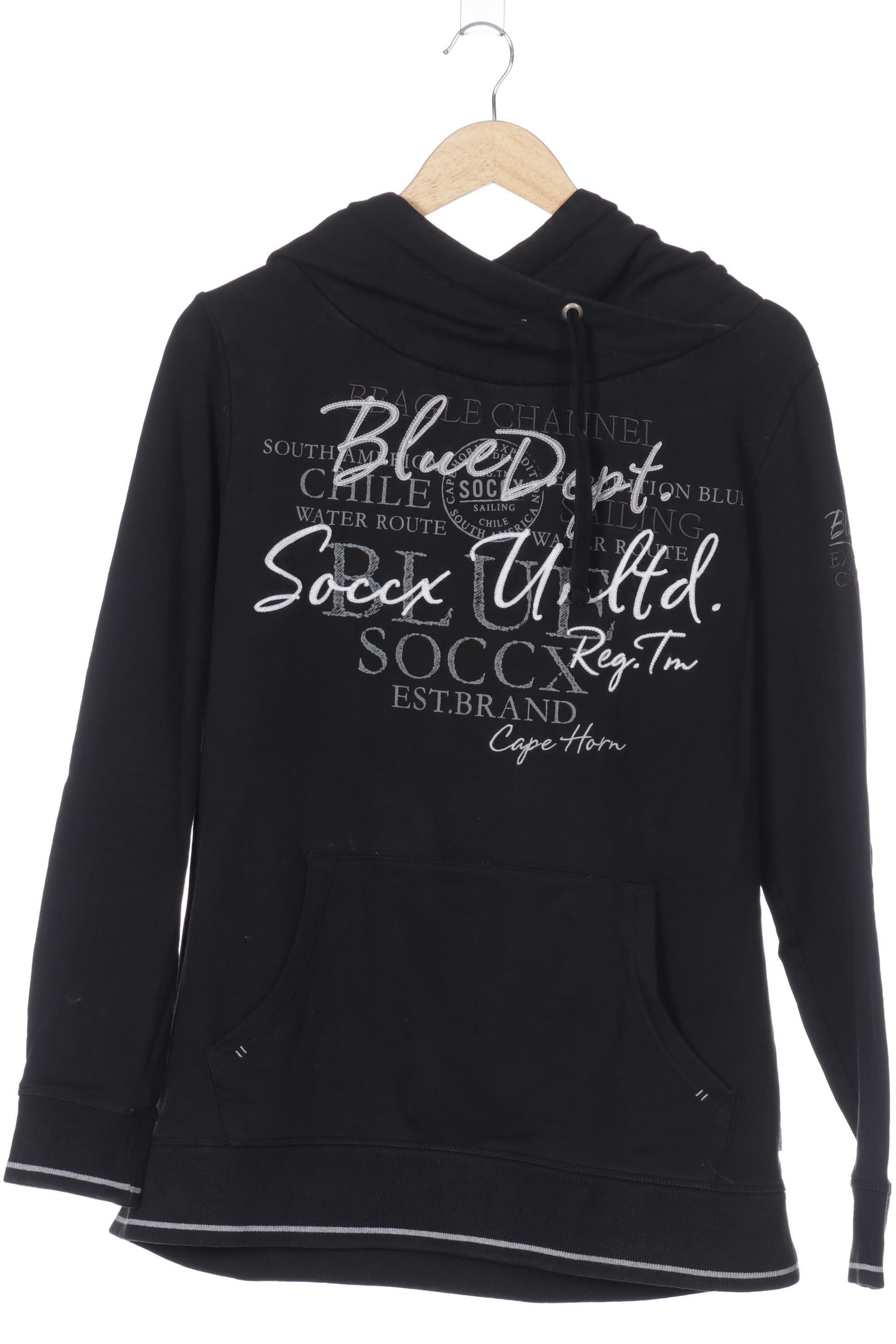 

Soccx Damen Kapuzenpullover, schwarz, Gr. 44