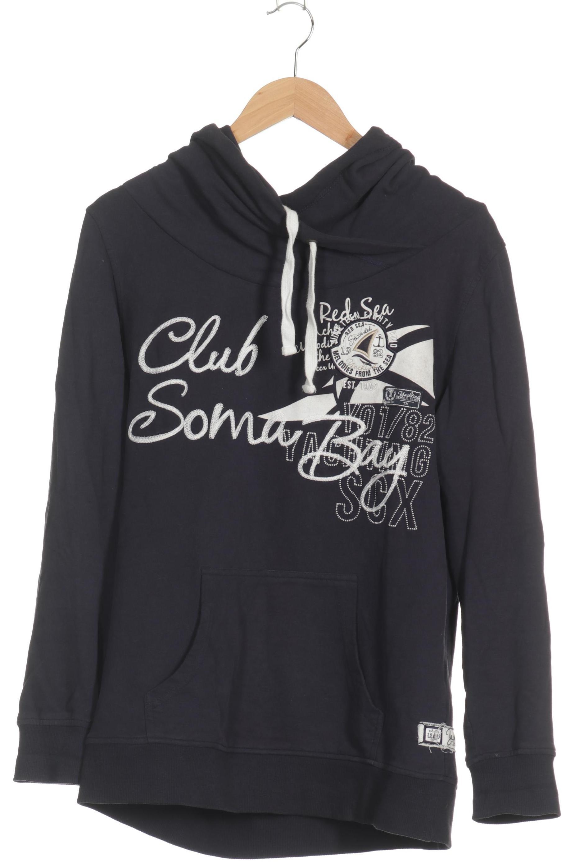 

Soccx Damen Kapuzenpullover, blau, Gr.