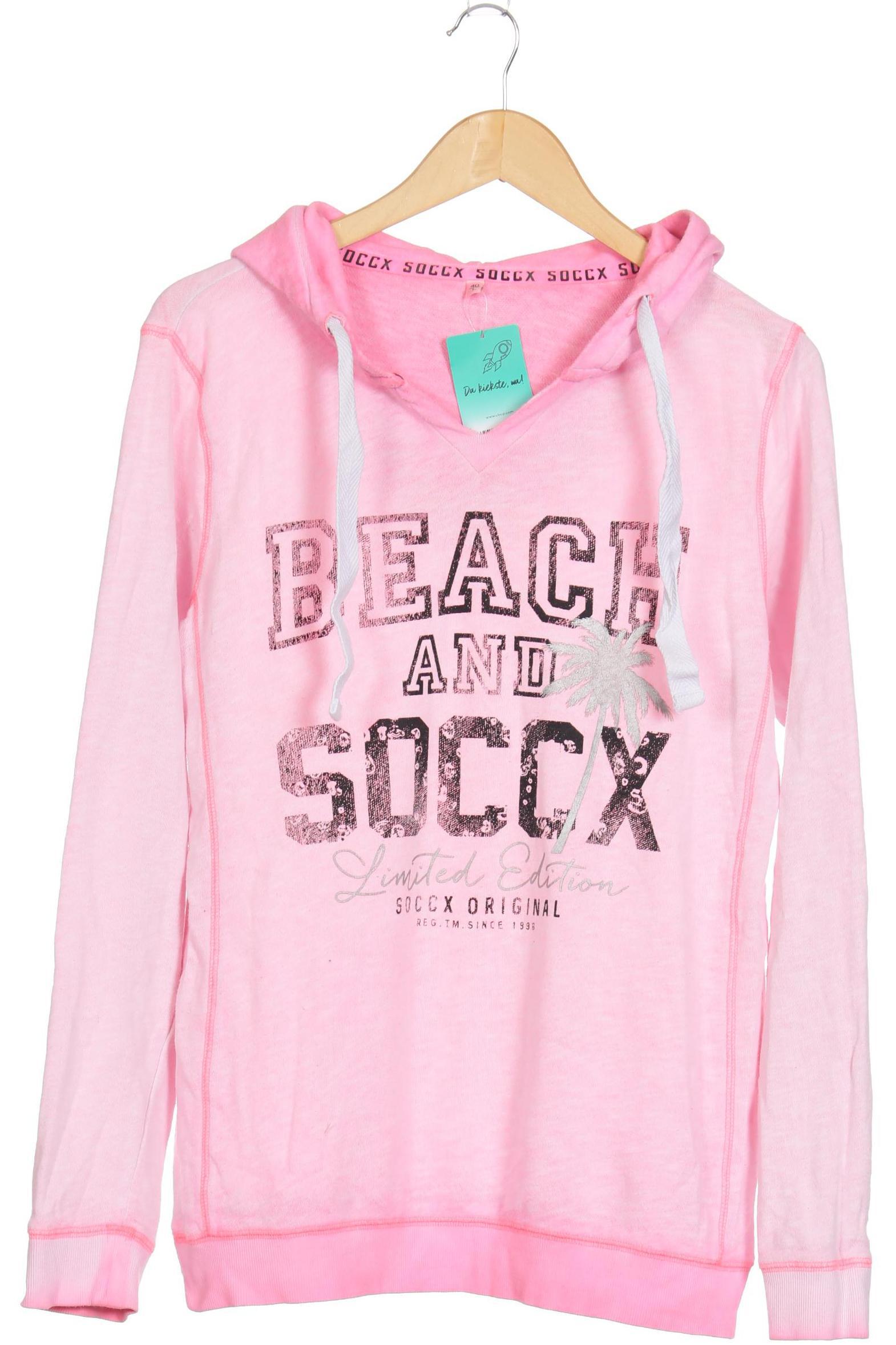 

Soccx Damen Kapuzenpullover, pink, Gr. 40