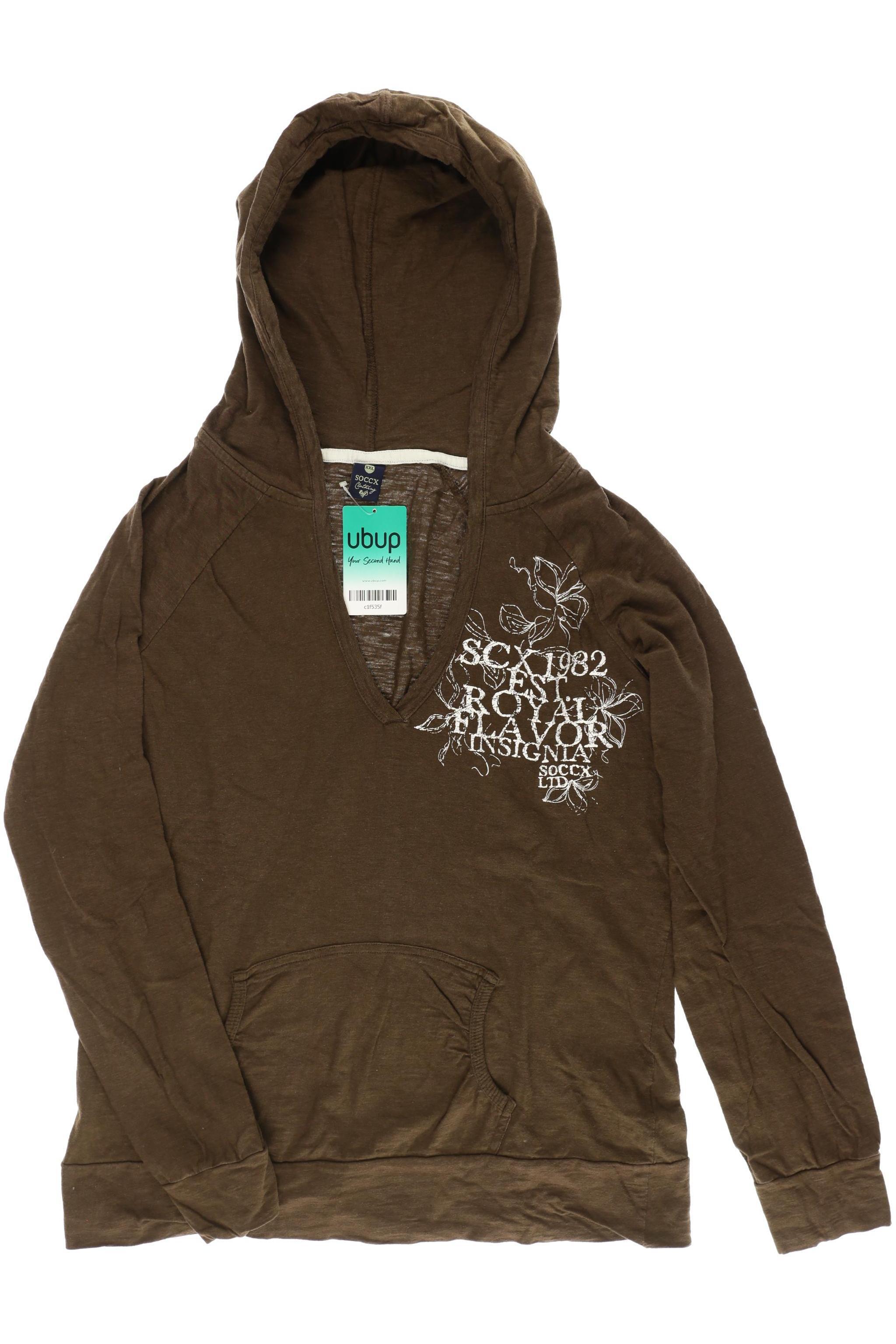 

Soccx Damen Kapuzenpullover, braun, Gr.